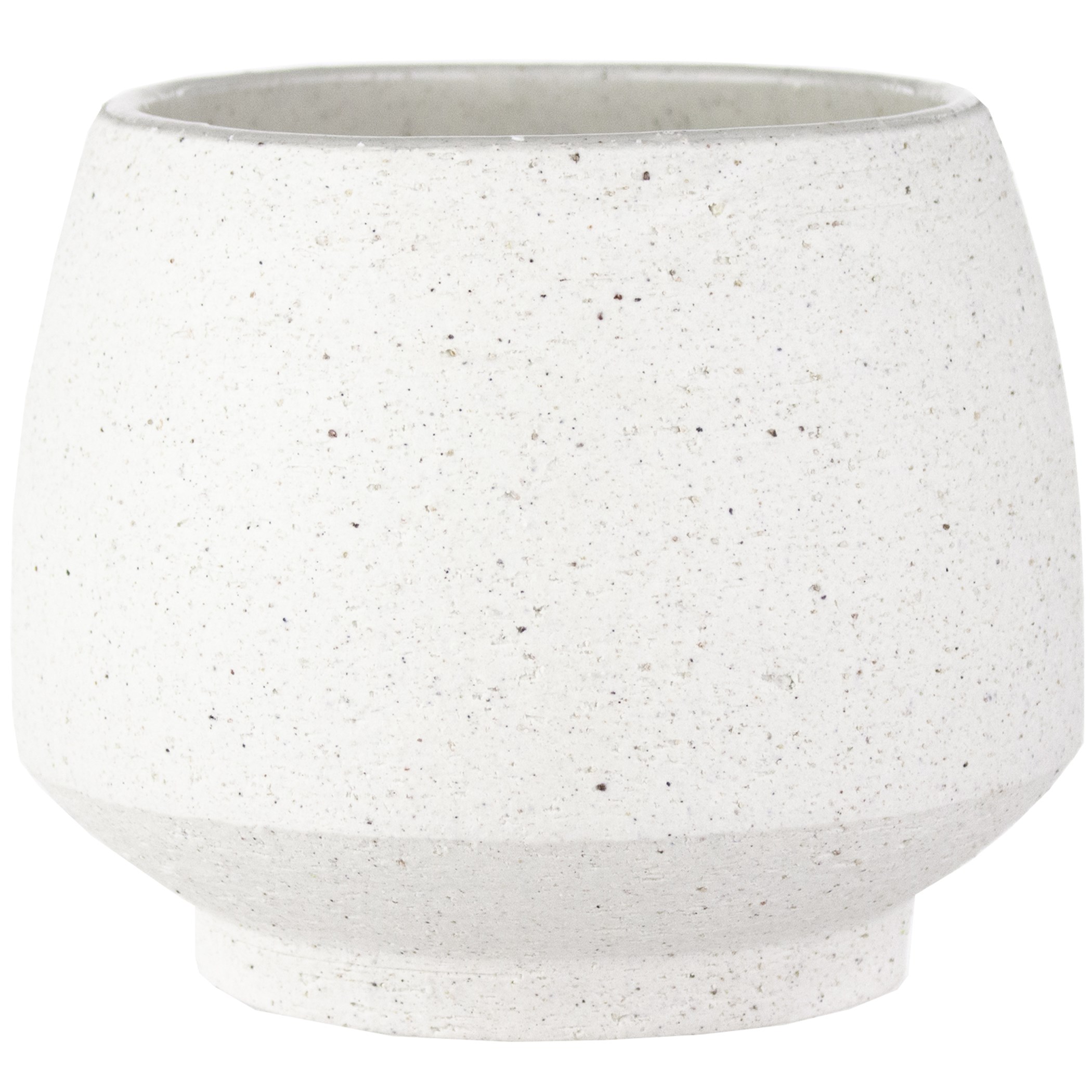 SSI 4.5" Stoneware Tapered Pot White — priced per each; minimum 6; multiples of 6
