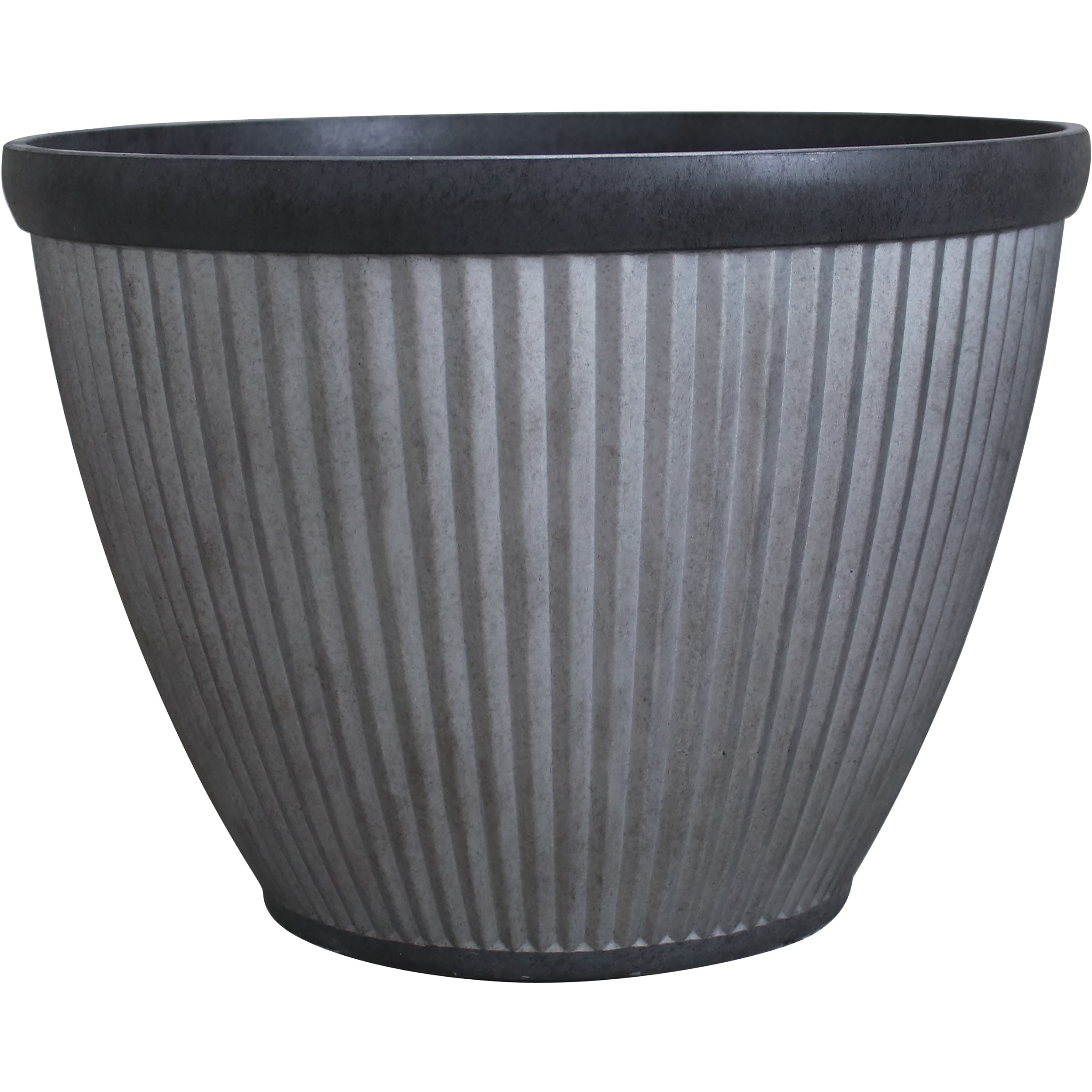 Southern Patio 20.5" Westlake Round Planter Rustic — priced per each; minimum 4; multiples of 4