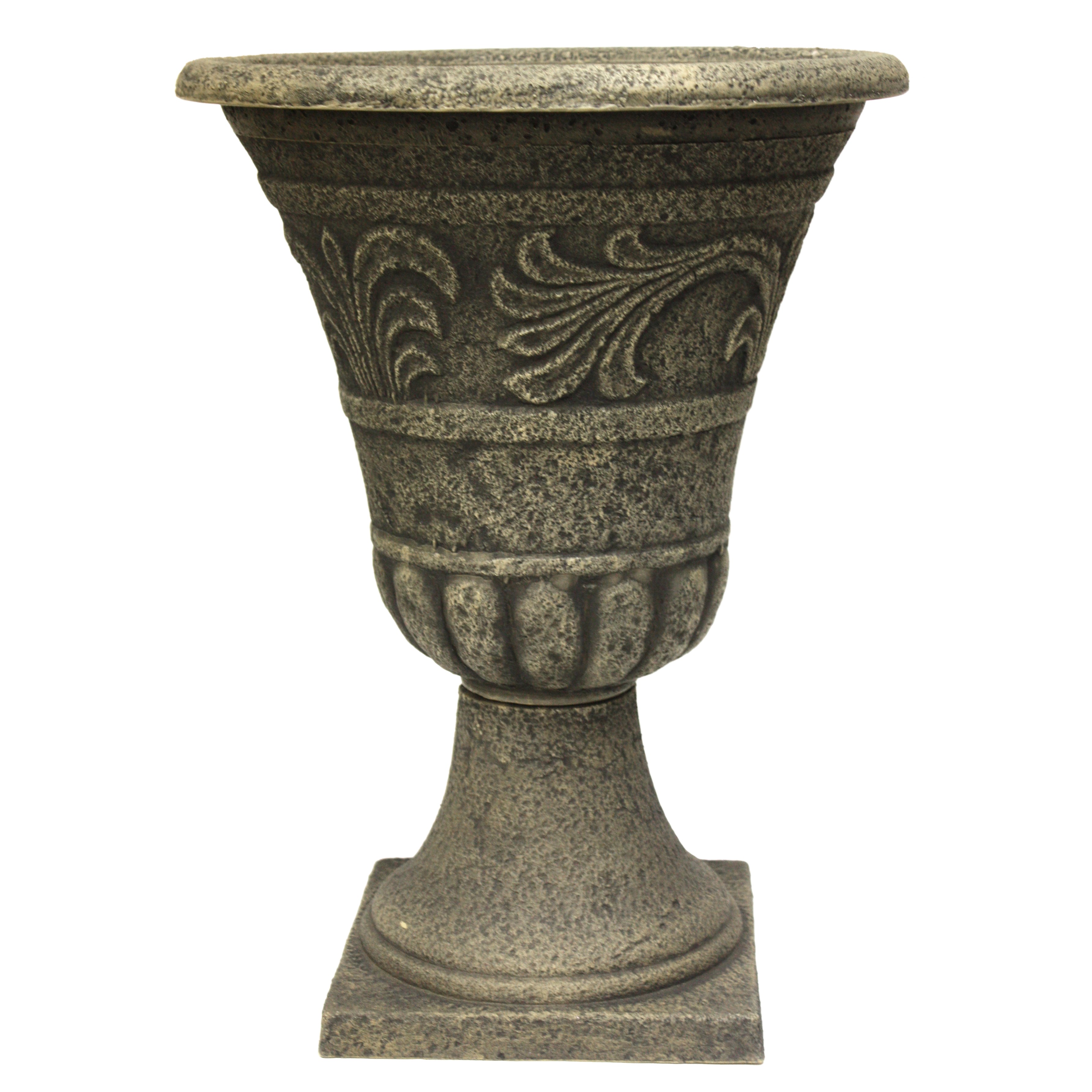 GROWER SELECT ENVIROBLEND 16IN TUMBLED SCROLL URN STONE — Case of 4