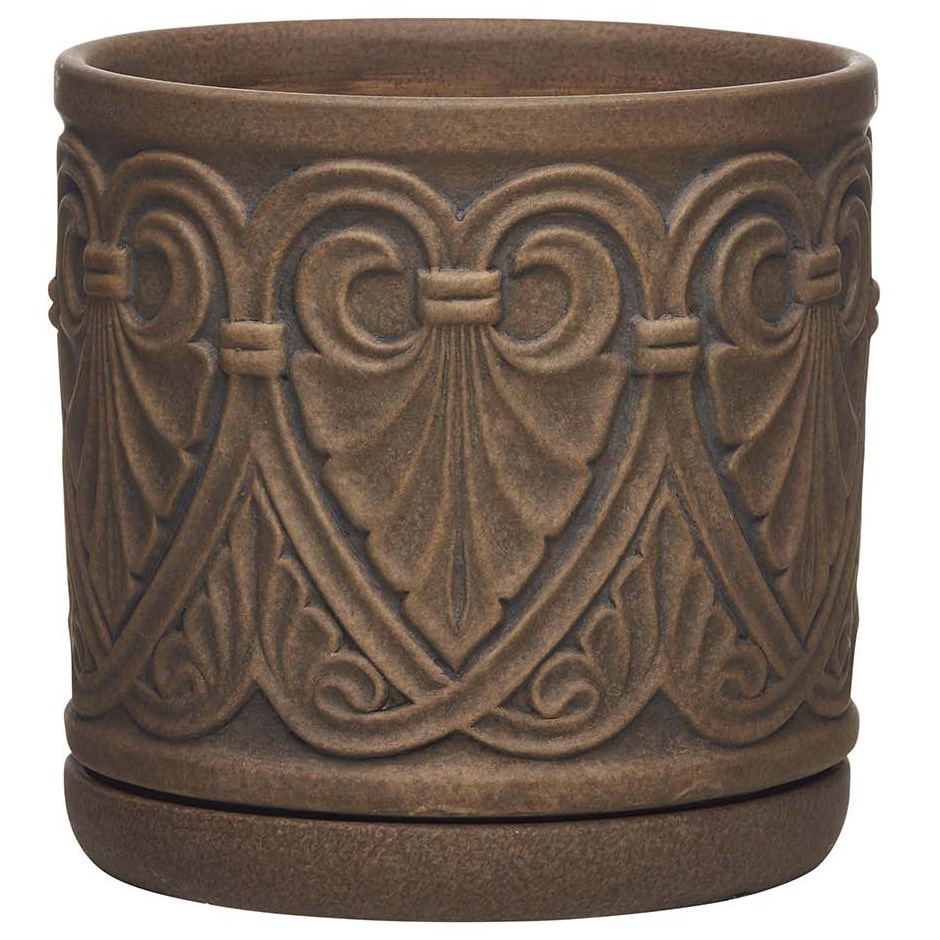 Southern Patio 8" Roman Planter Brown — priced per each; minimum 2; multiples of 2