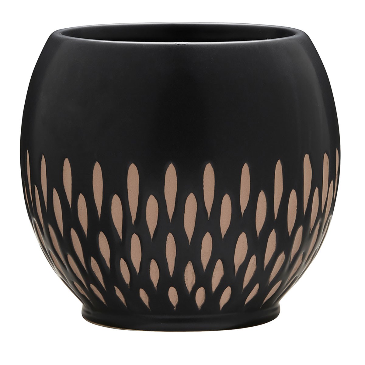 Southern Patio 12" Ava Planter Brown Finish