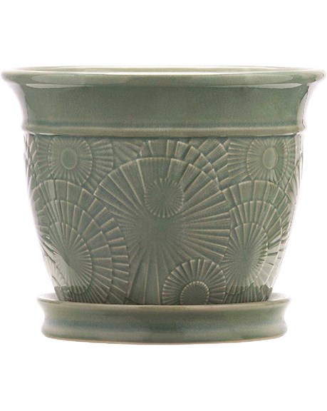 Southern Patio 8" Annandale Planter Celadon Finish