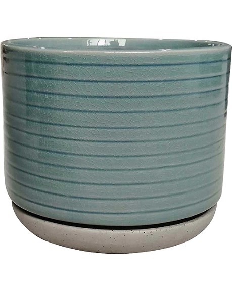 Southern Patio 8" Vado Planter Sea Blue Finish