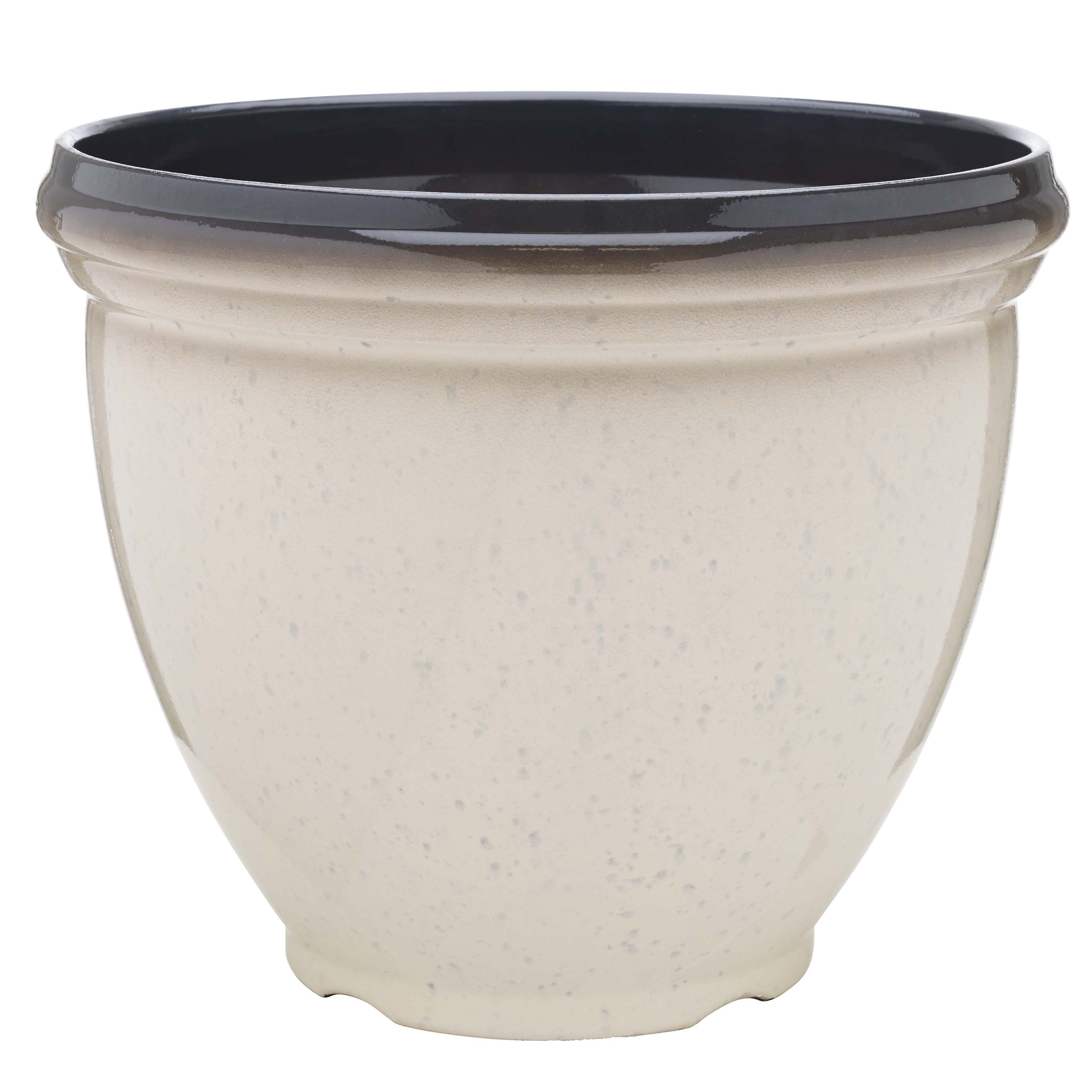 Southern Patio 15" Heritage Planter Ivory