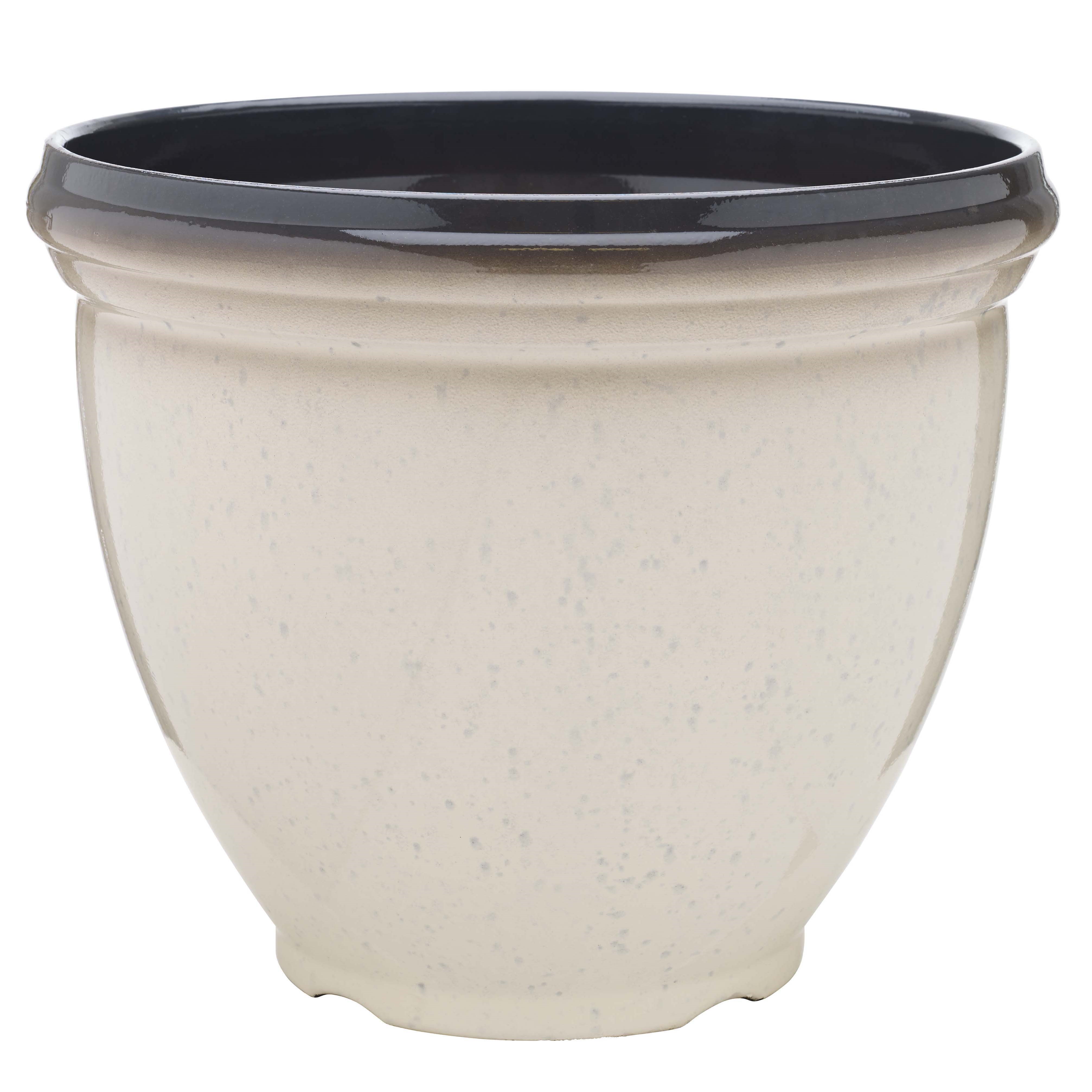 Southern Patio 18" Heritage Planter Ivory — priced per each; minimum 8; multiples of 8