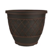 Southern Patio 13" Lacis Round Planter