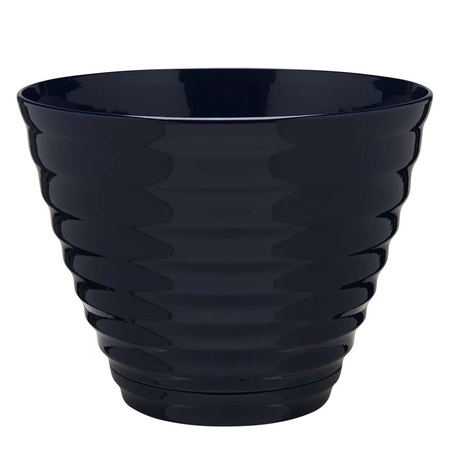 Southern Patio 16" Beehive Planter With Saucer Navy — priced per each; minimum 6; multiples of 6