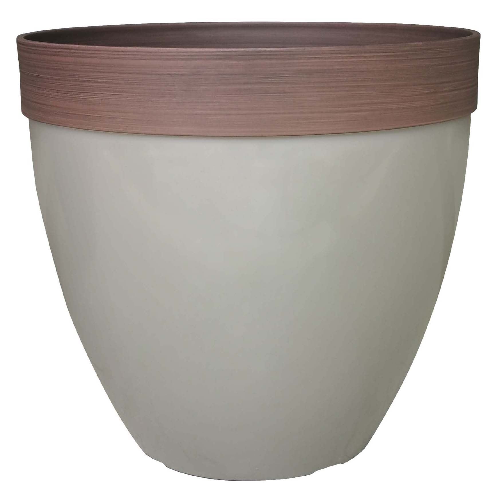 Southern Patio 15" Hornsby Planter Taupe Finish — priced per each; minimum 4; multiples of 4