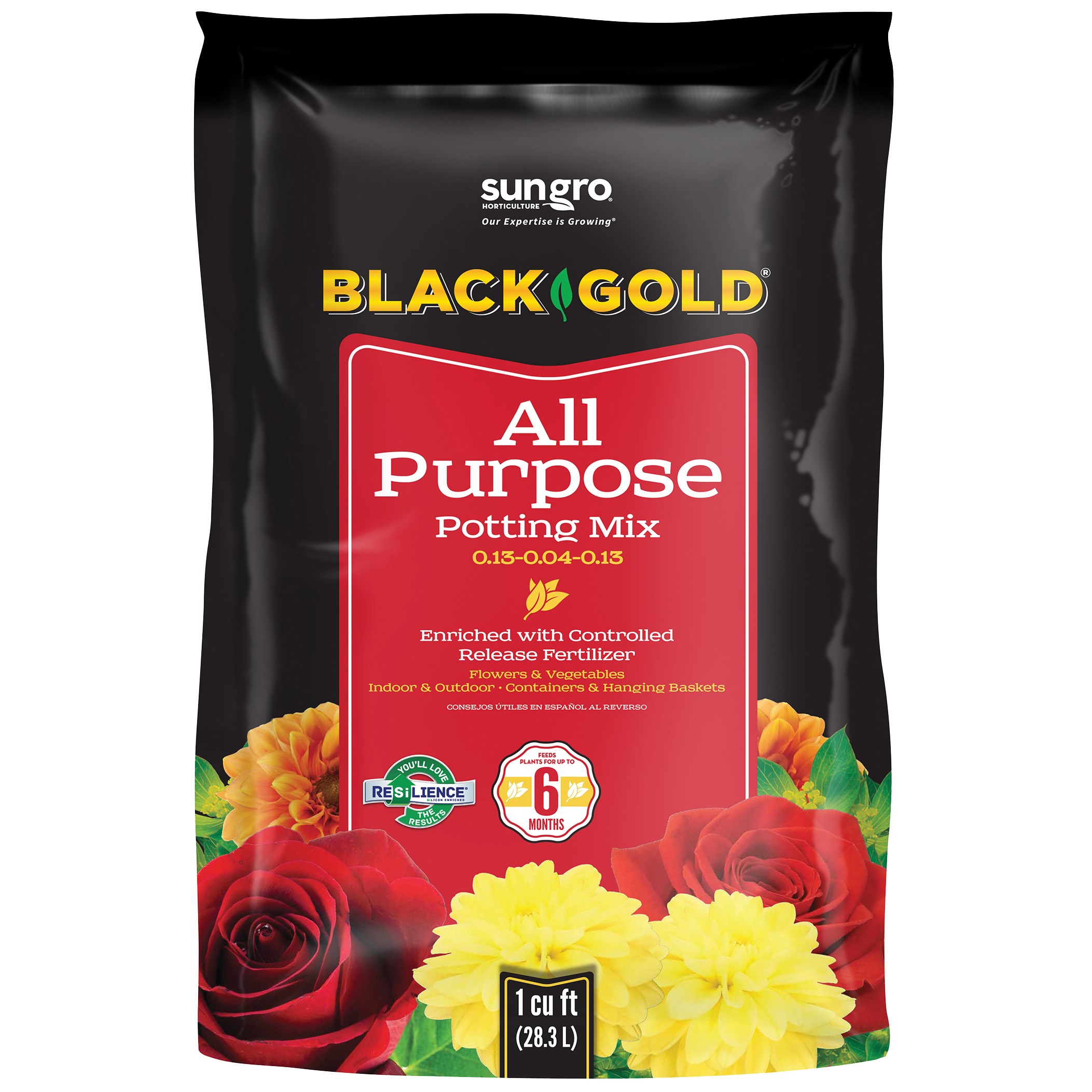 Black Gold All Purpose Potting Soil w/CRF 1 cf