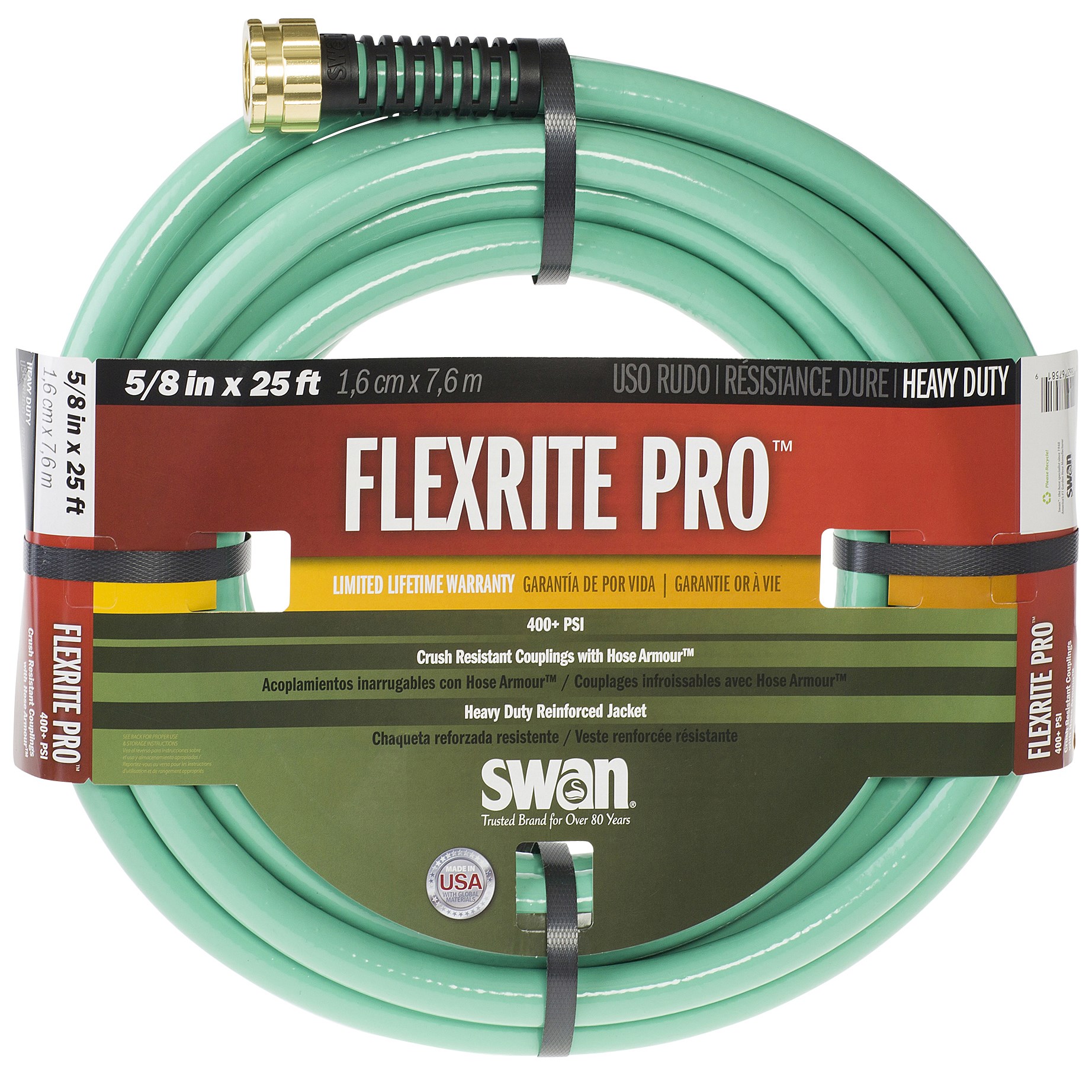 Swan 5/8"x 25' Flex Rite Pro Hose — priced per each; minimum 5; multiples of 5