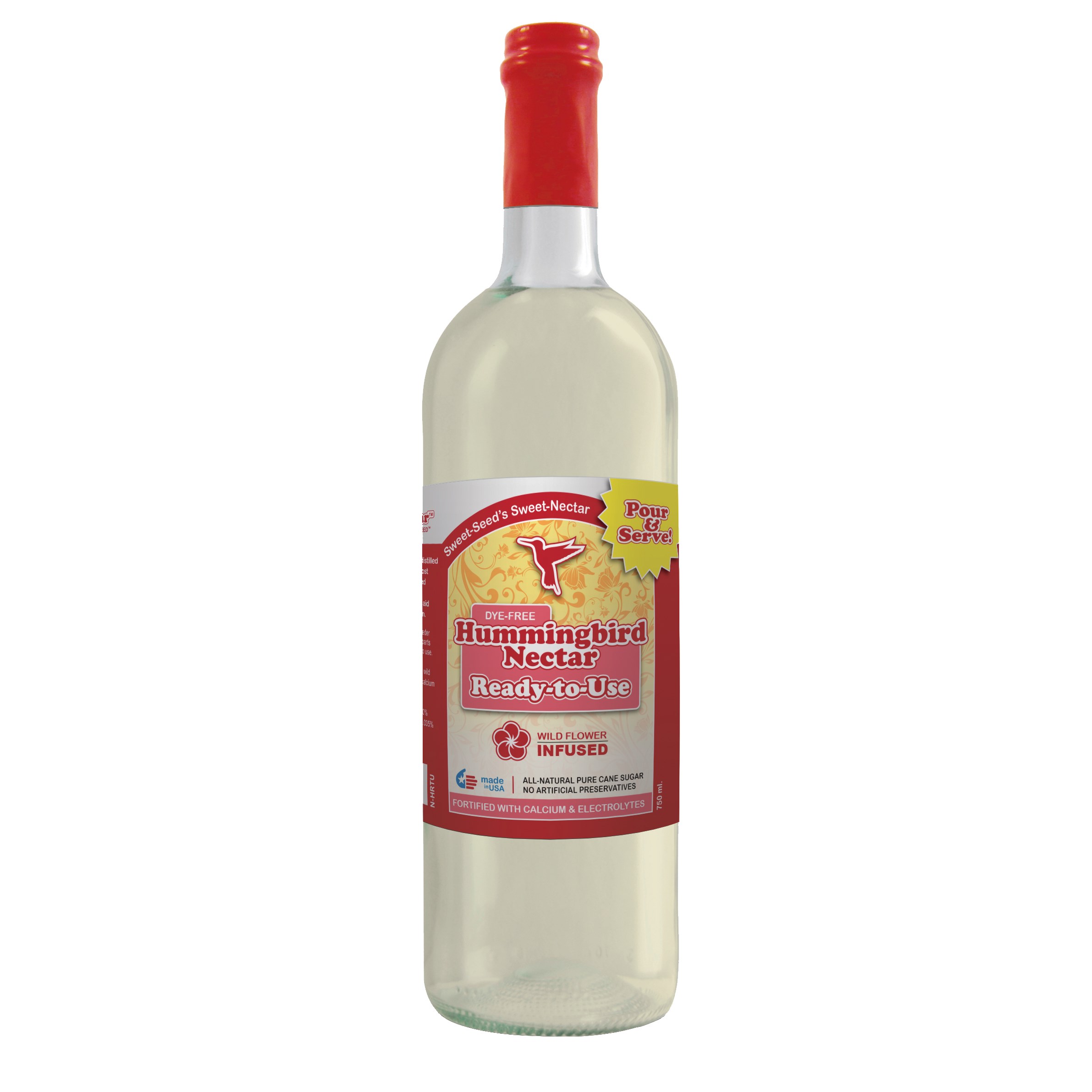 Sweet Seed 750ml Hummingbird Nectar Ready to Use — priced per each; minimum 12; multiples of 12