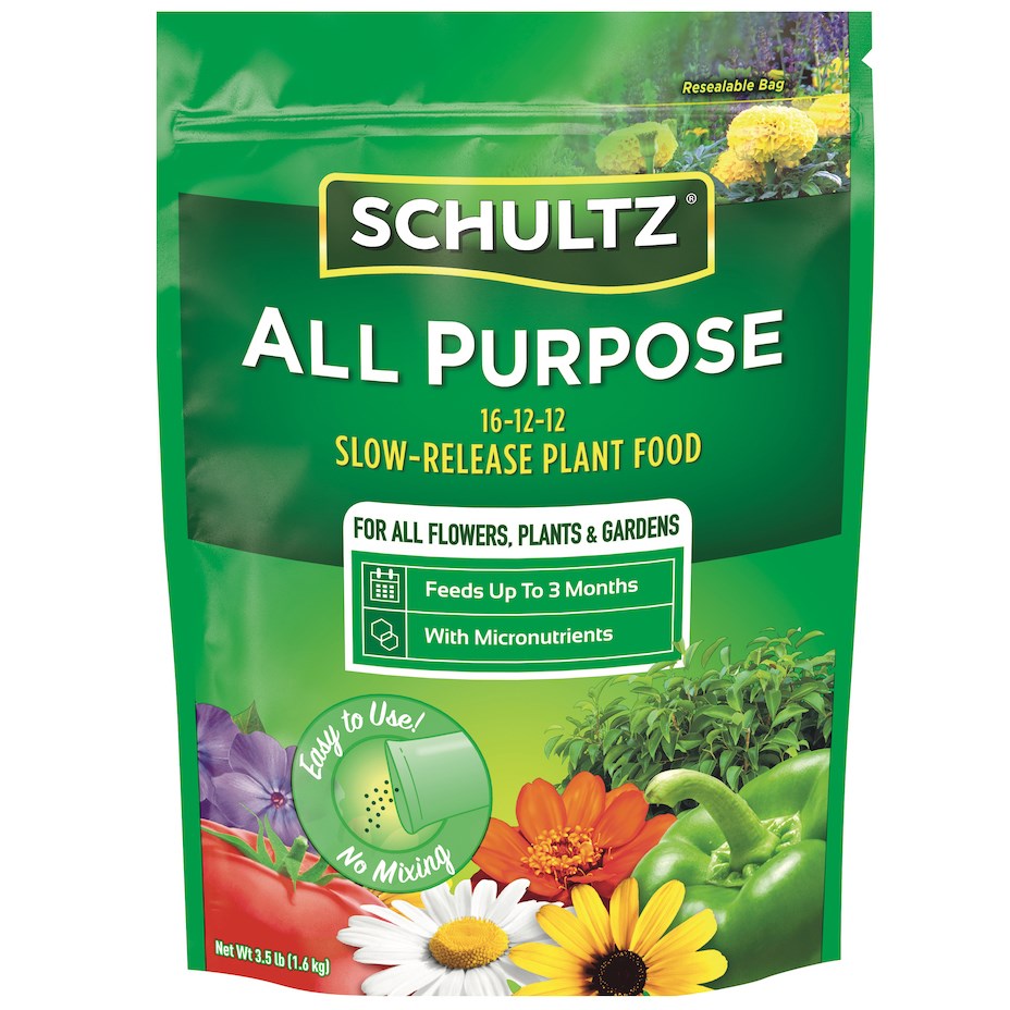 Schultz 3.5# AP Slow Release Plant Food 16-12-12 — priced per each; minimum 6; multiples of 6