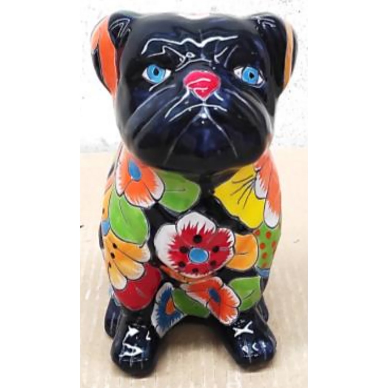 Talavera 5"H Bulldog Statue