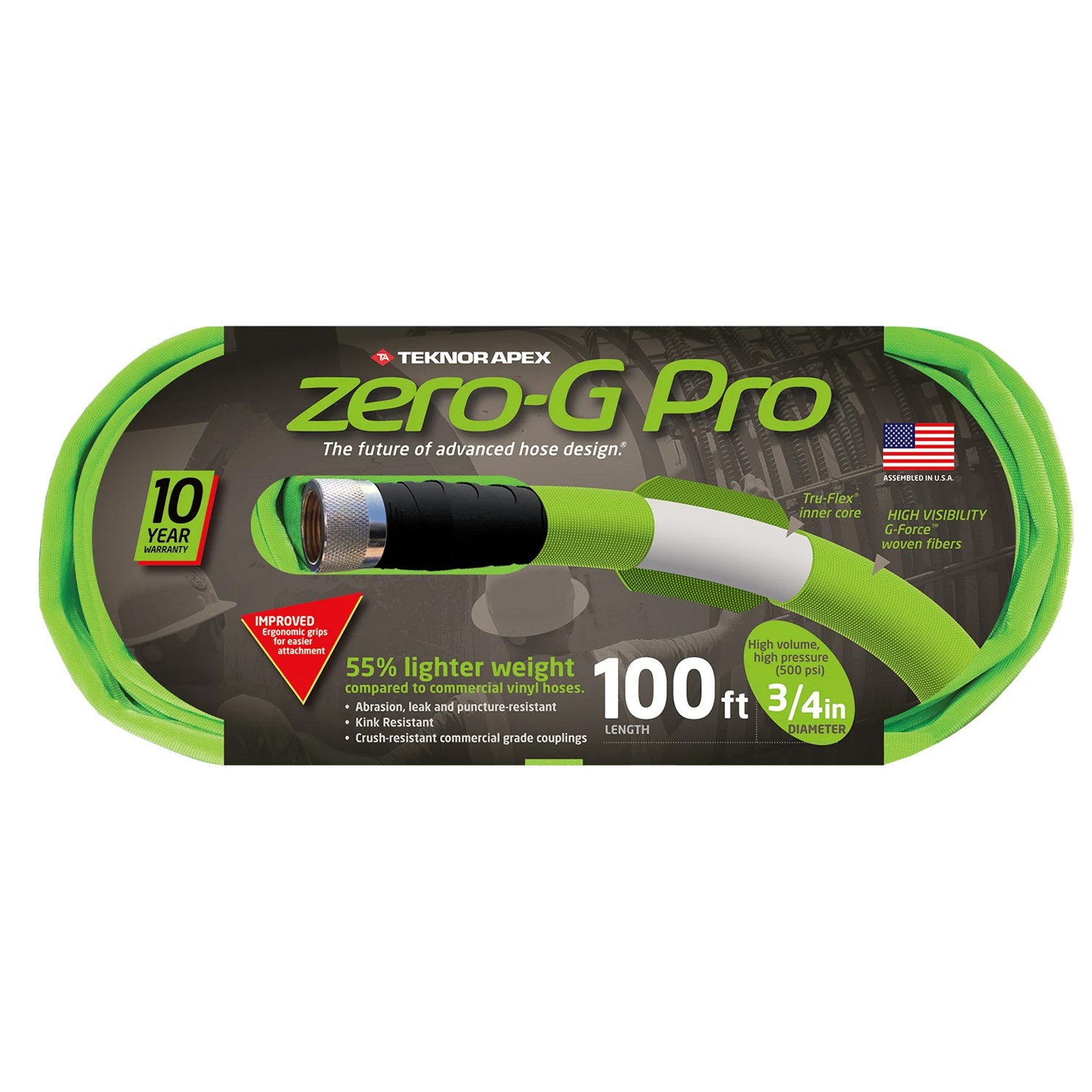 Teknor 3/4"X100' Zero-G Pro Advanced Hose — priced per each; minimum 3; multiples of 3