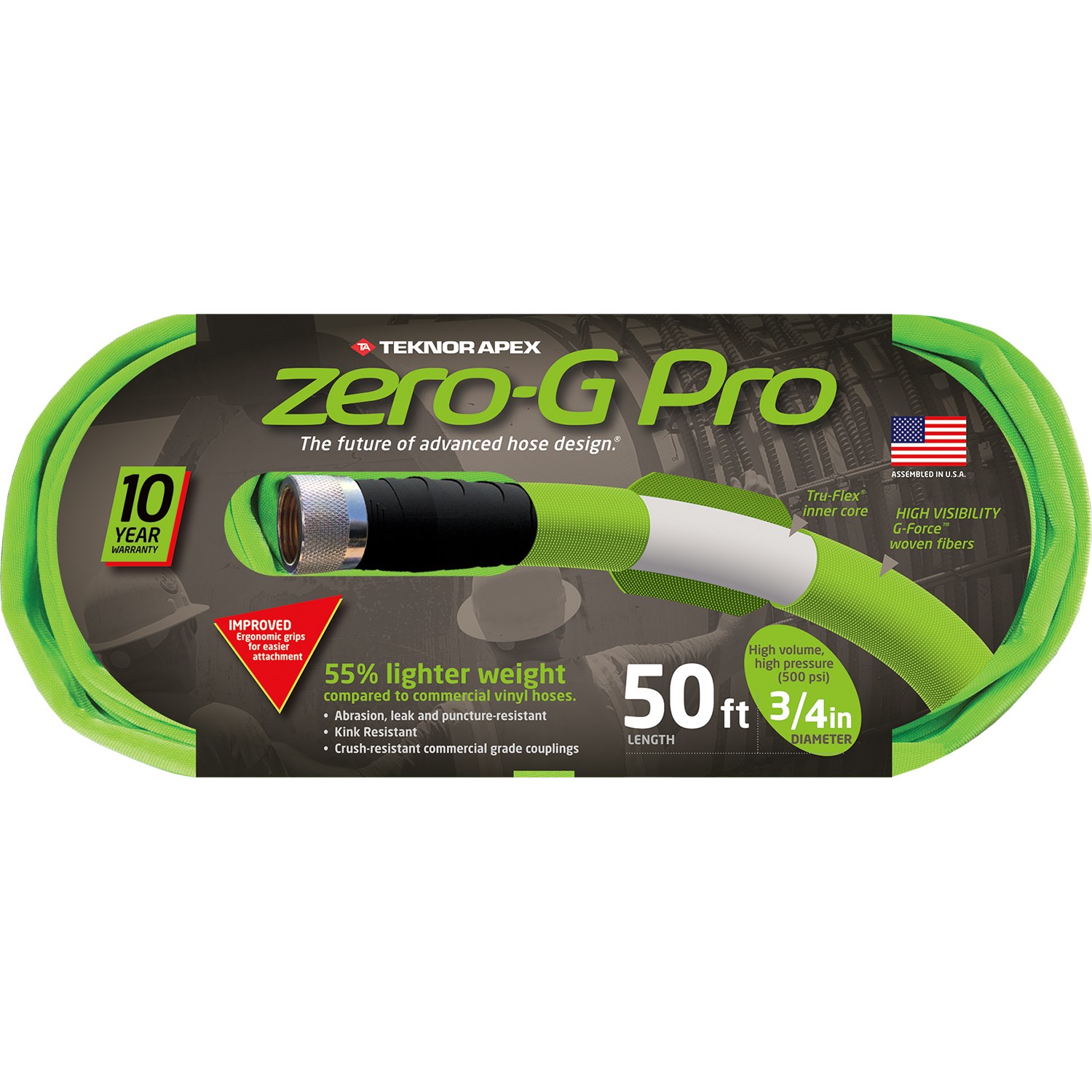 Teknor 3/4"X50' Zero-G Pro Advanced Hose — priced per each; minimum 4; multiples of 4