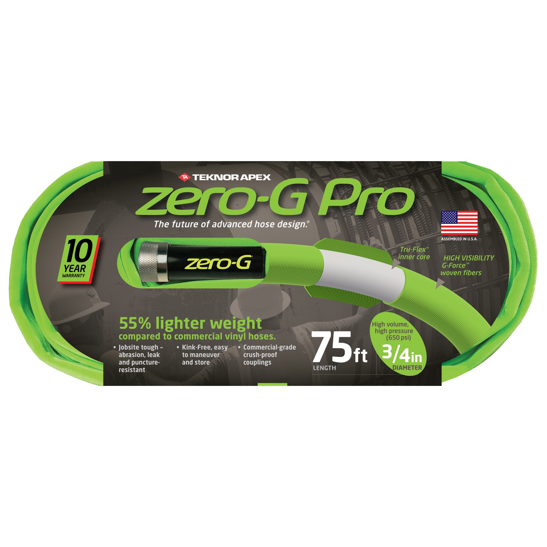 Teknor 3/4"X75' Zero G Pro Advanced Hose — priced per each; minimum 3; multiples of 3