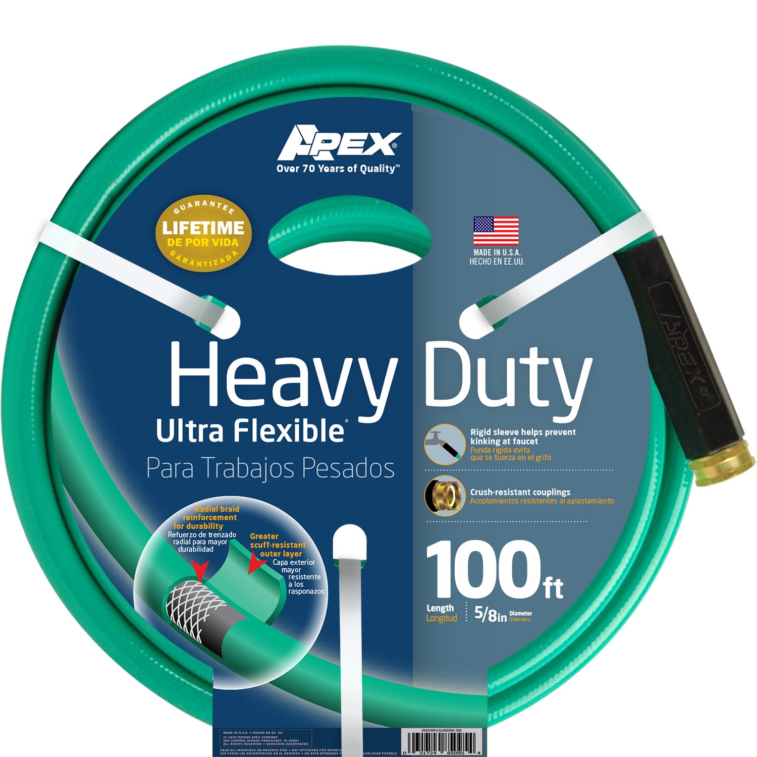 Teknor 5/8"x100' Heavy Duty Ultra Flex Hose — priced per each; minimum 3; multiples of 3