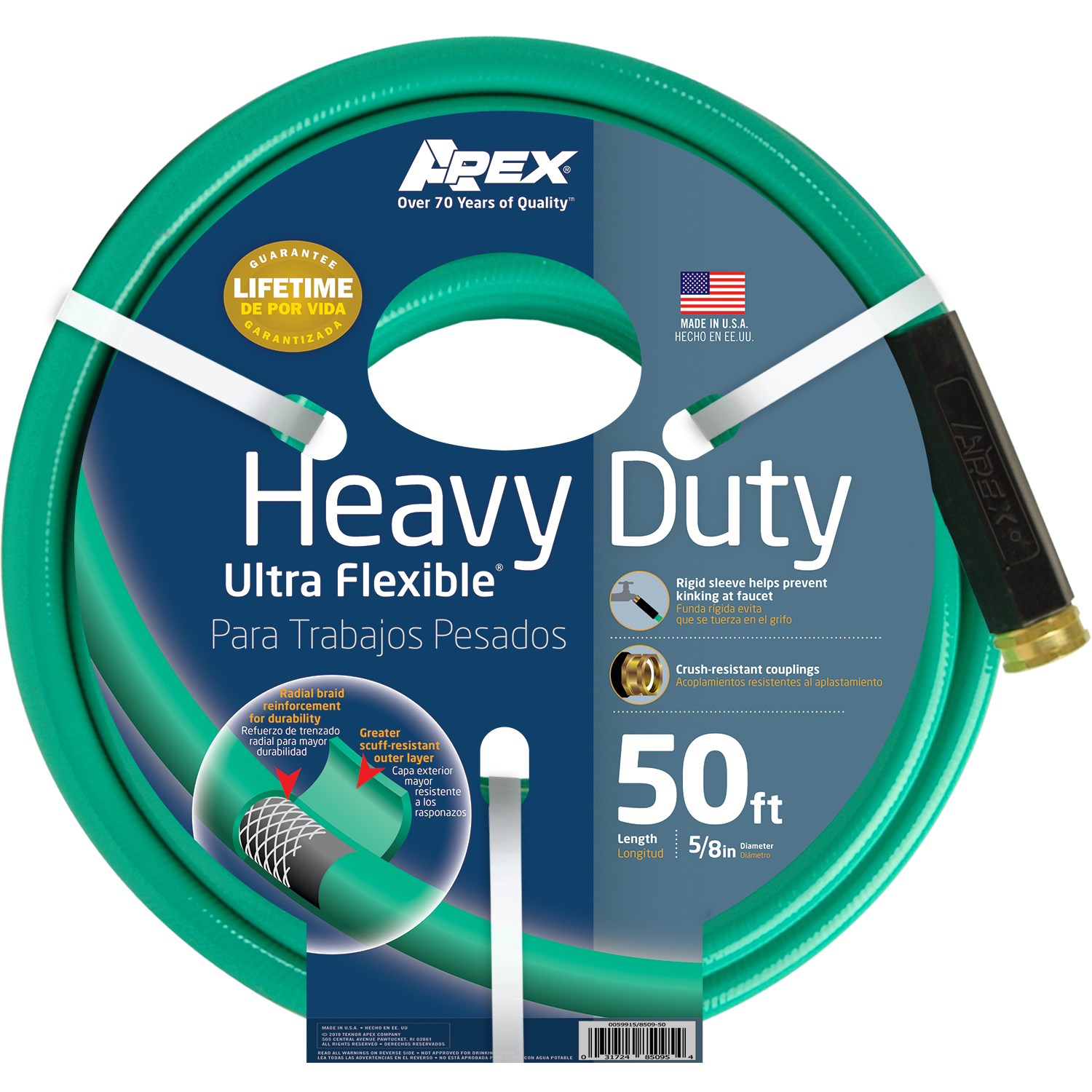 Teknor 5/8"x50' Heavy Duty Ultra Flex Hose — priced per each; minimum 5; multiples of 5