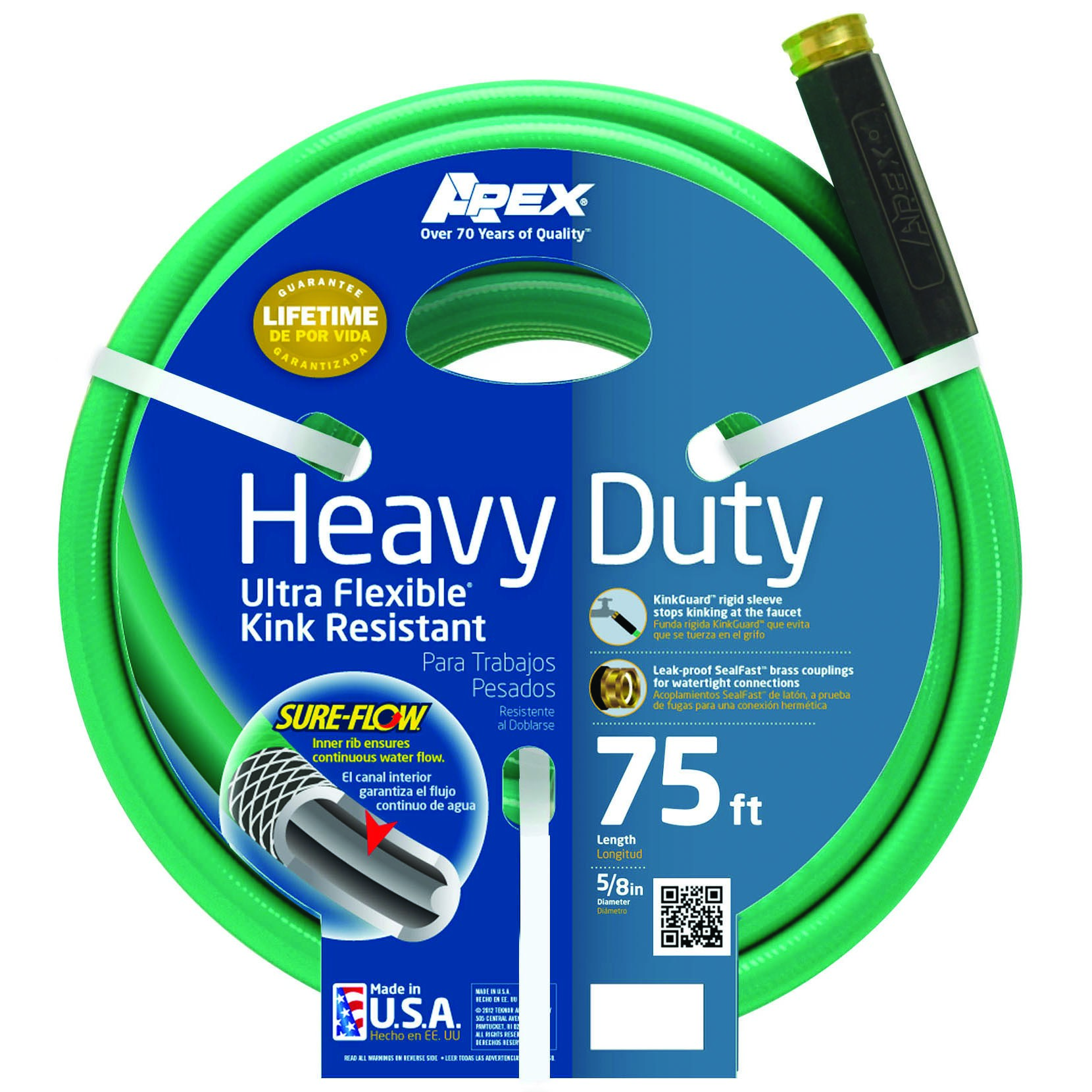 Teknor 5/8"x75' Heavy Duty Ultra Flex Hose — priced per each; minimum 3; multiples of 3