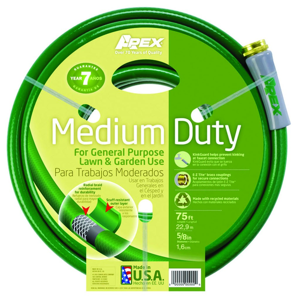 Teknor 5/8"x75' Medium Duty Hose — priced per each; minimum 3; multiples of 3