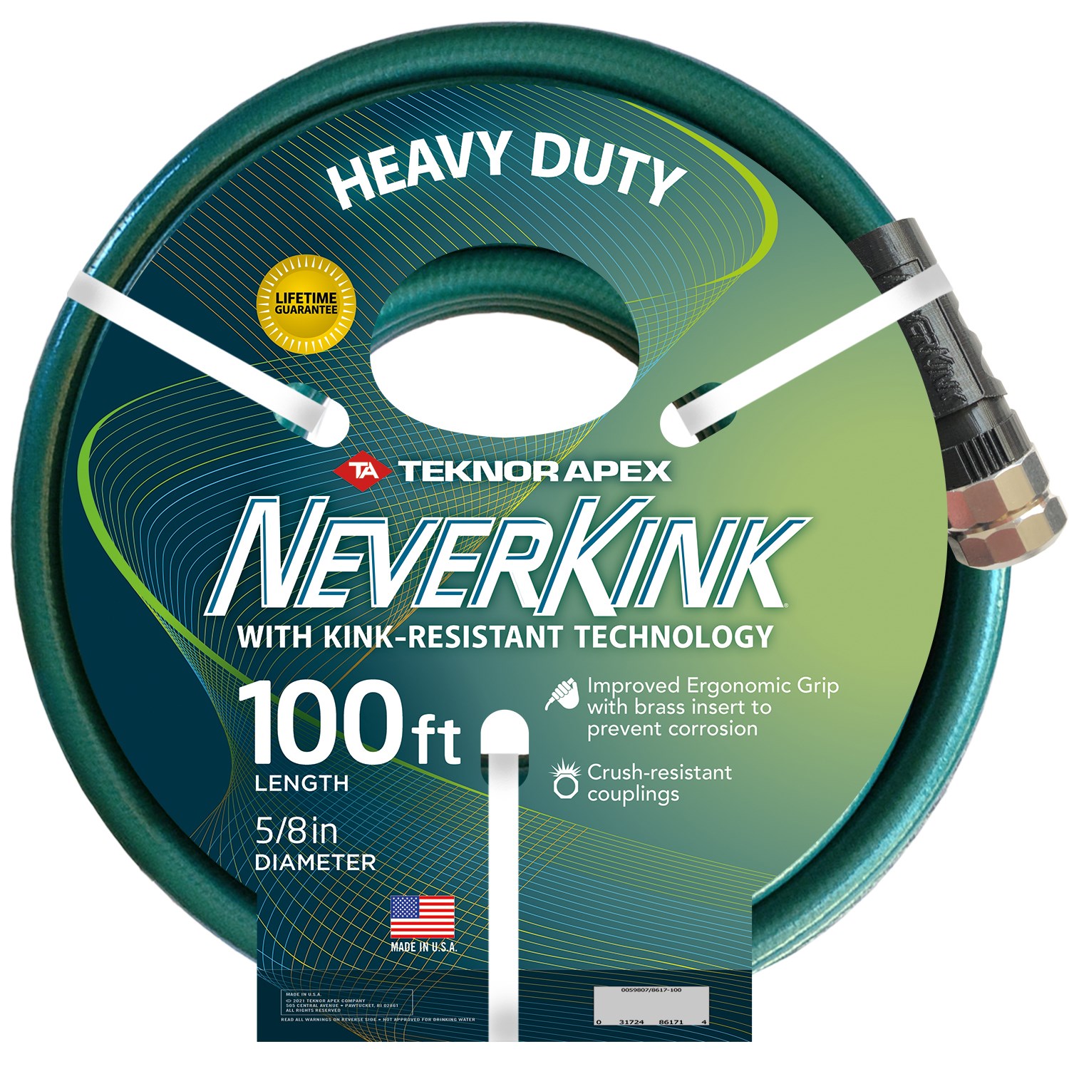 Teknor 5/8"x100' Hose Neverkink Heavy Duty — priced per each; minimum 3; multiples of 3
