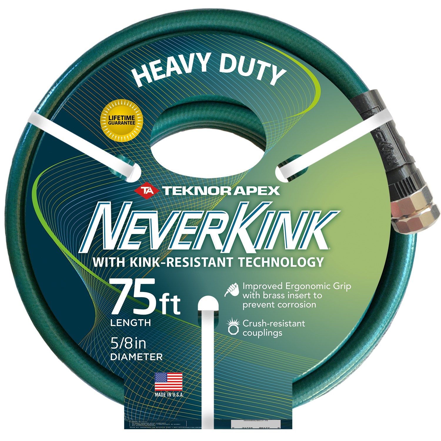 Teknor 5/8"x75' Hose Neverkink Heavy Duty — priced per each; minimum 3; multiples of 3