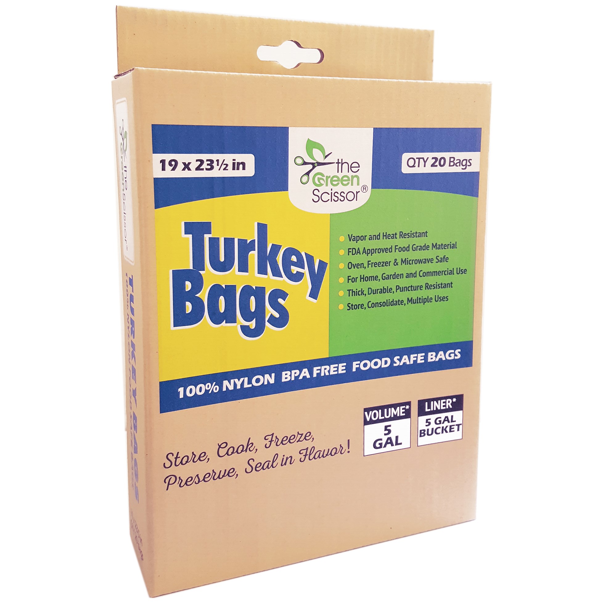 Green Scissor 20pk 19"x23.5" Turkey Bags — Single Unit