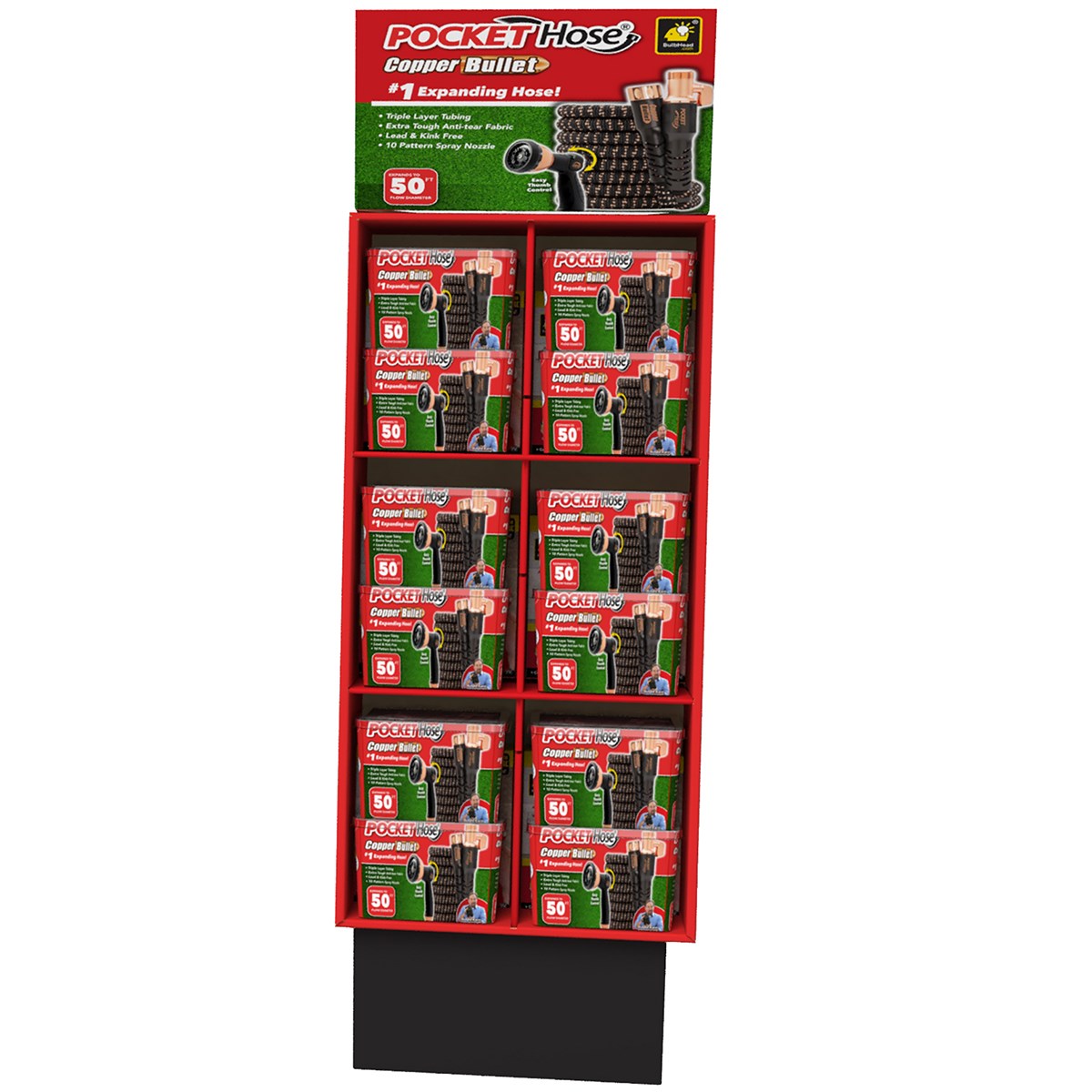 Telebrands 12pc 50' Copper Bullet Floor Display
