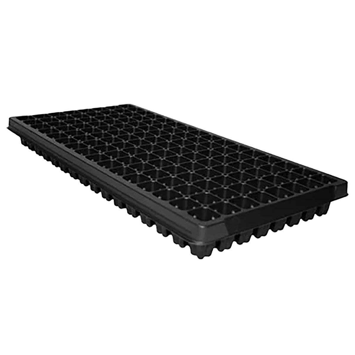 T. O. Plastics 128 Square Plug Tray, PL-128, With Vent Holes — Single Unit