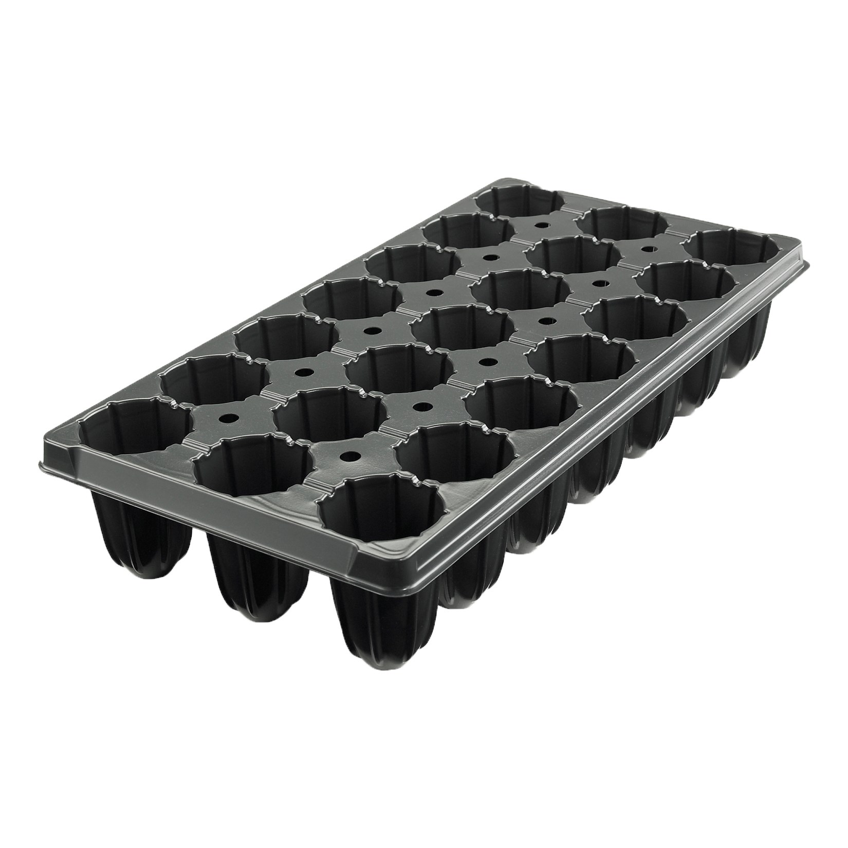 T. O. Plastics 21 Star Deep Plug Tray — Case of 50