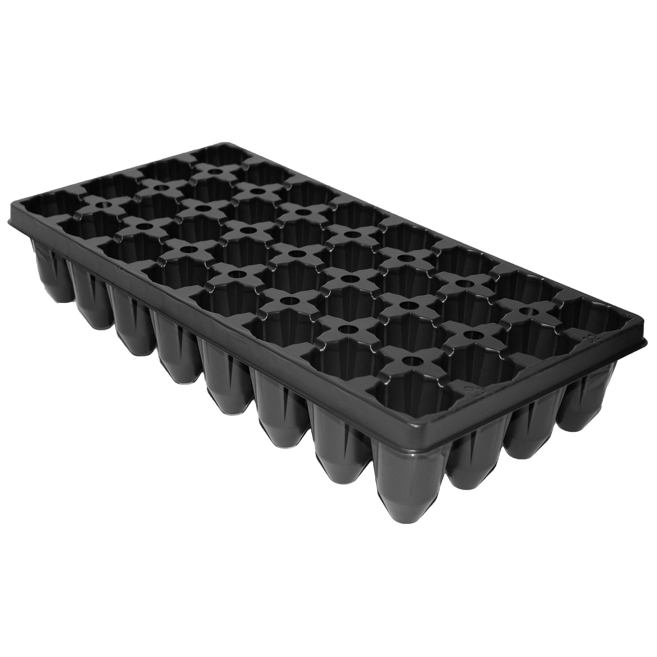 T. O. Plastics 32 Star Deep Plug Tray 720556C — Case of 50