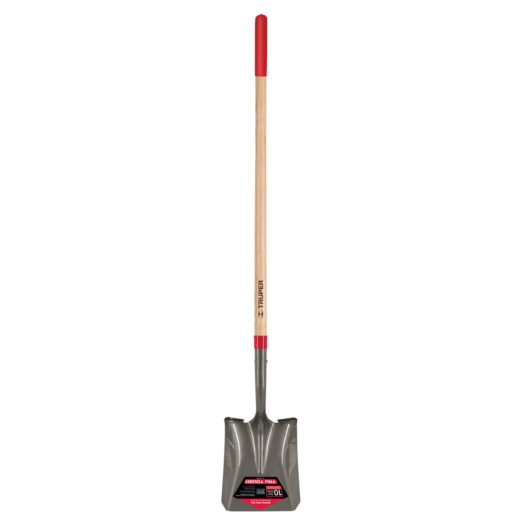 Truper Trutough Square Point Shovel Long Handle Cushion Grip — priced per each; minimum 6; multiples of 6