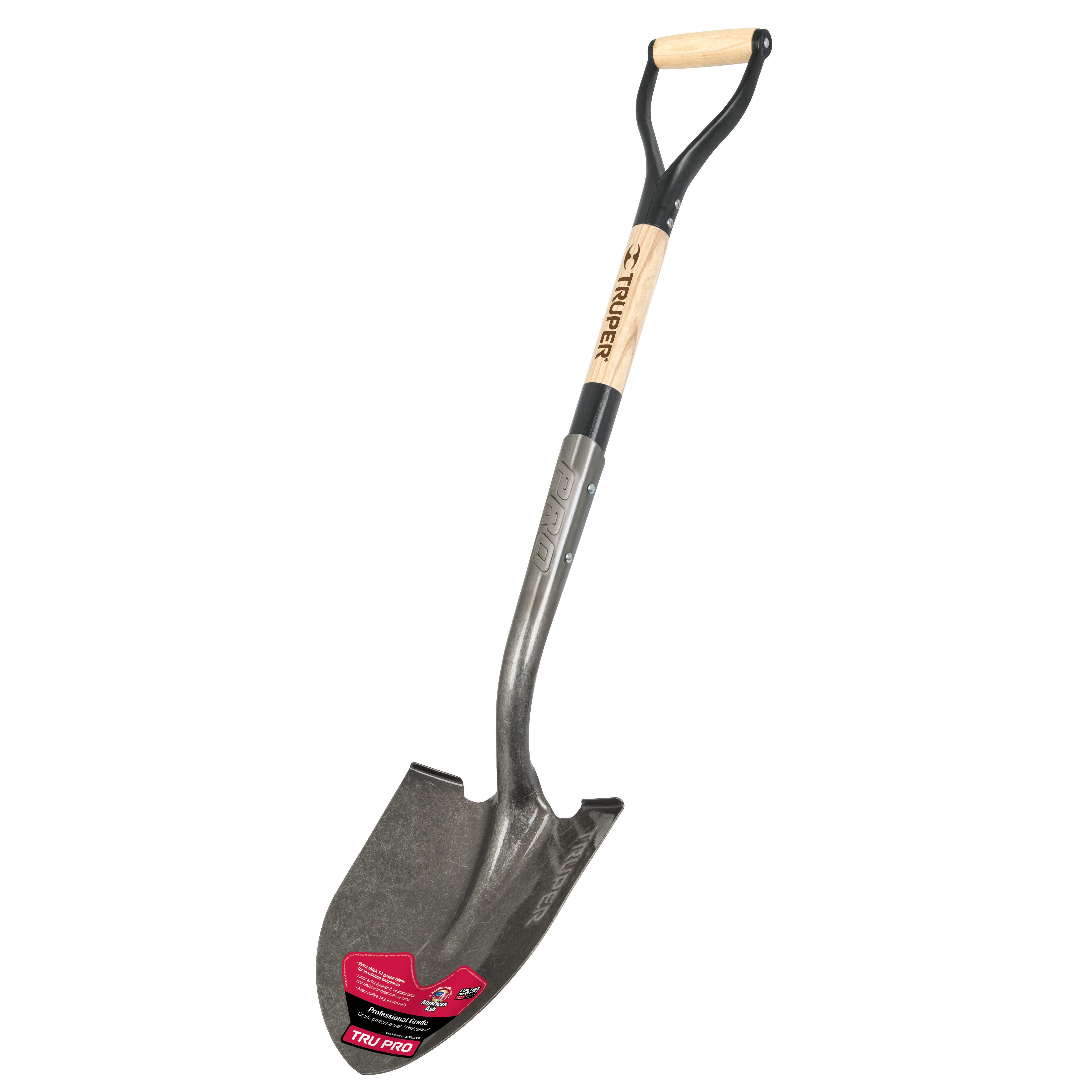 Truper Shovel Round Point D-Handle DHRP — priced per each; minimum 6; multiples of 6