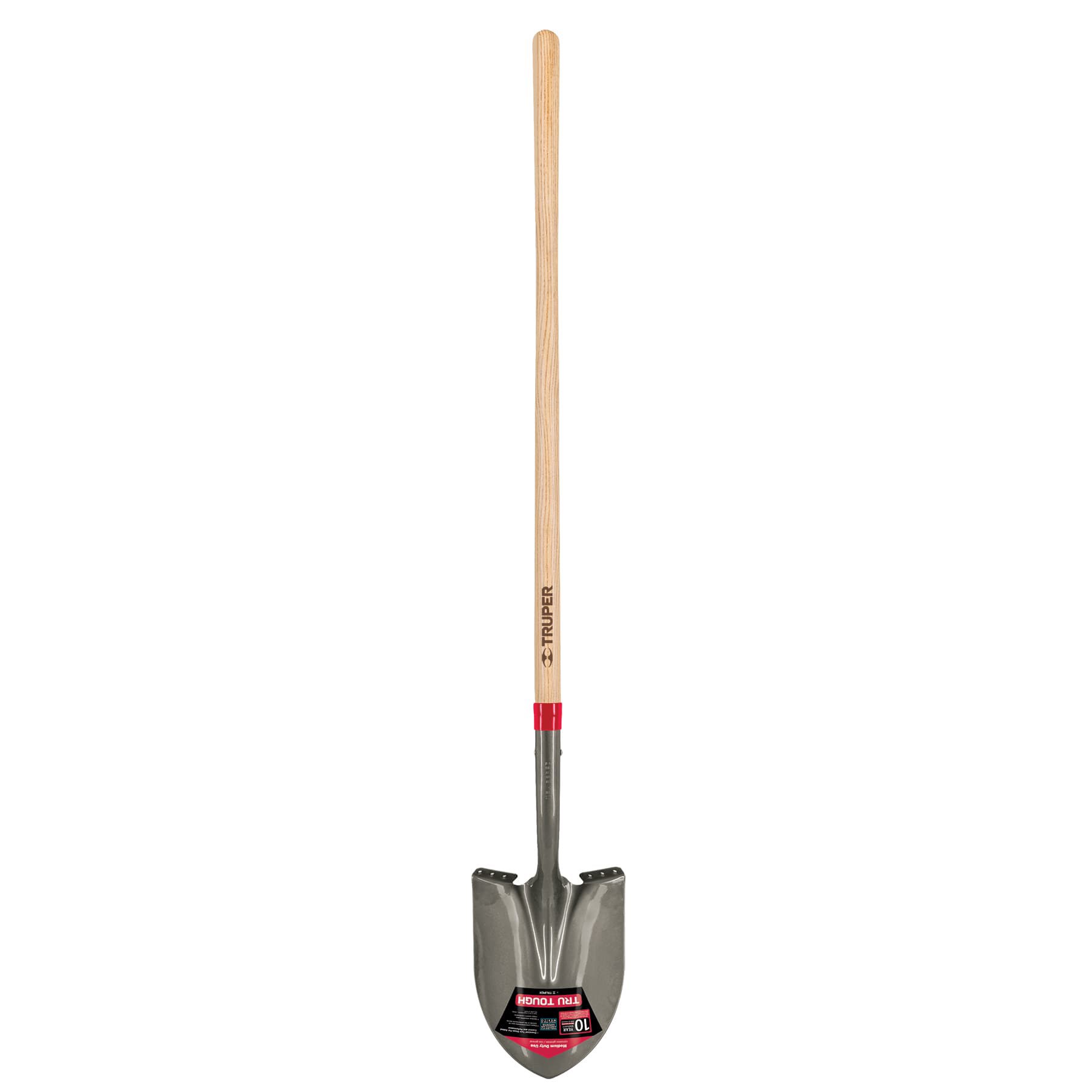 Truper Trutough Round Point Shovel Long Handle — priced per each; minimum 6; multiples of 6
