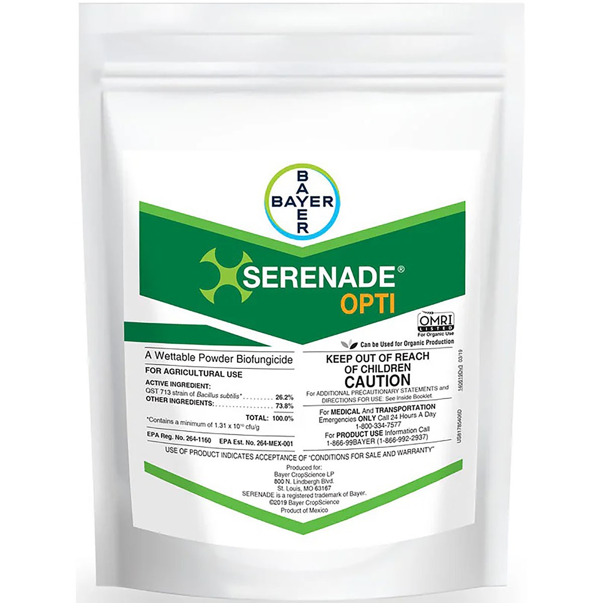 Bayer Serenade Opti 10lb ( QST 713 strain of Bacillus subtilis ) — Single Unit