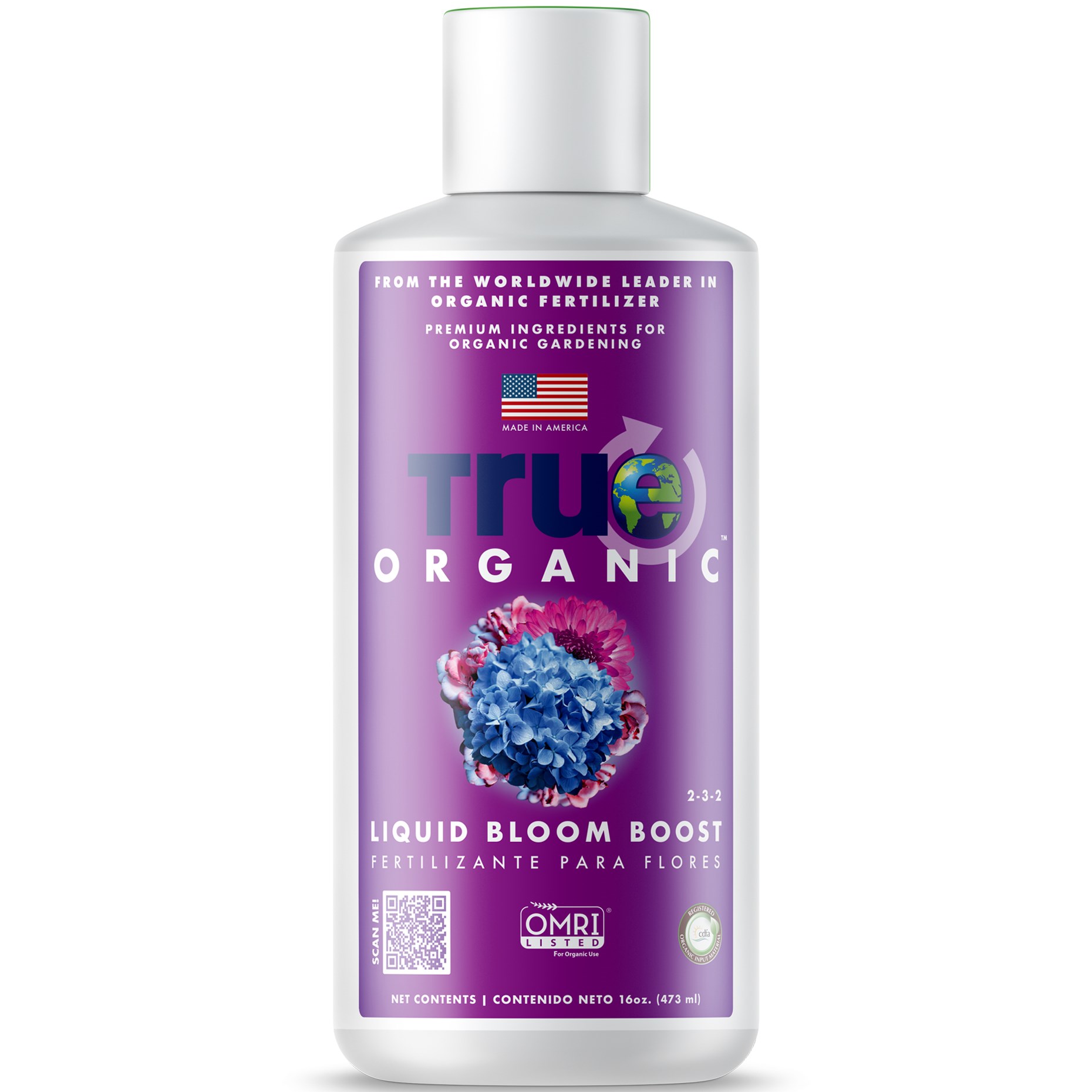 True Organic 16oz Liquid Bloom Food — priced per each; minimum 6; multiples of 6