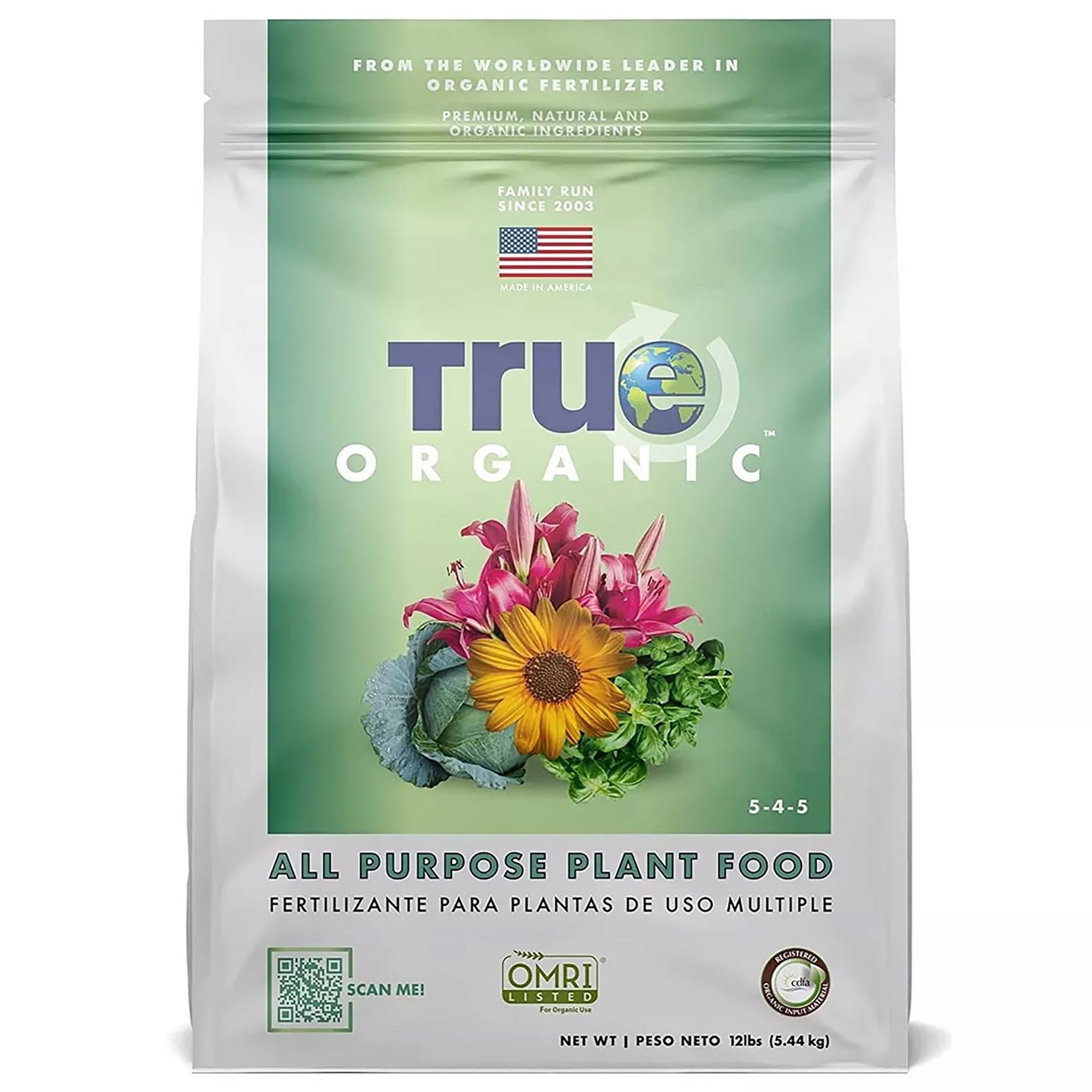 True Organic 12# All Purpose Plant Food