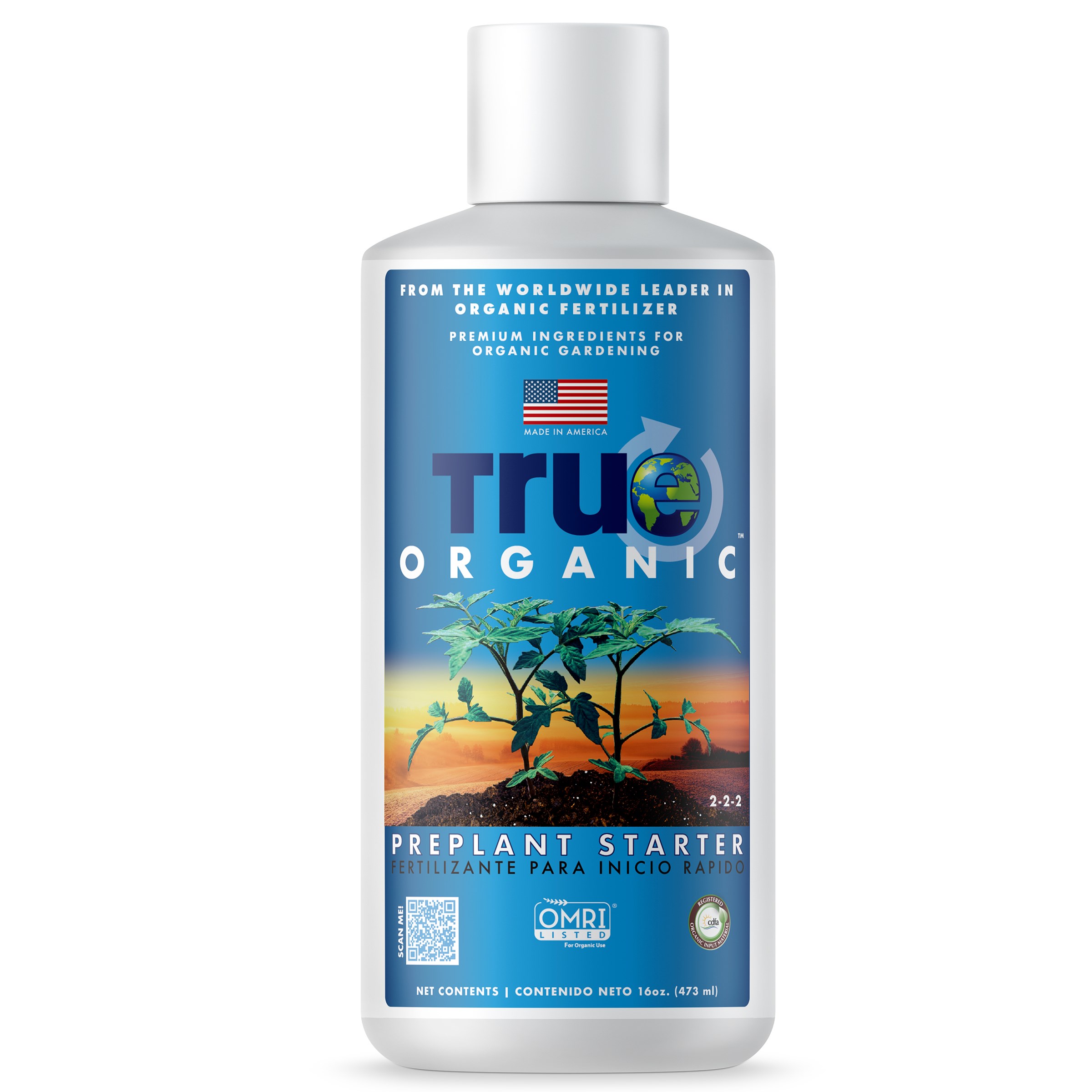 True Organic 16oz Liquid Pre Plant Food — priced per each; minimum 6; multiples of 6