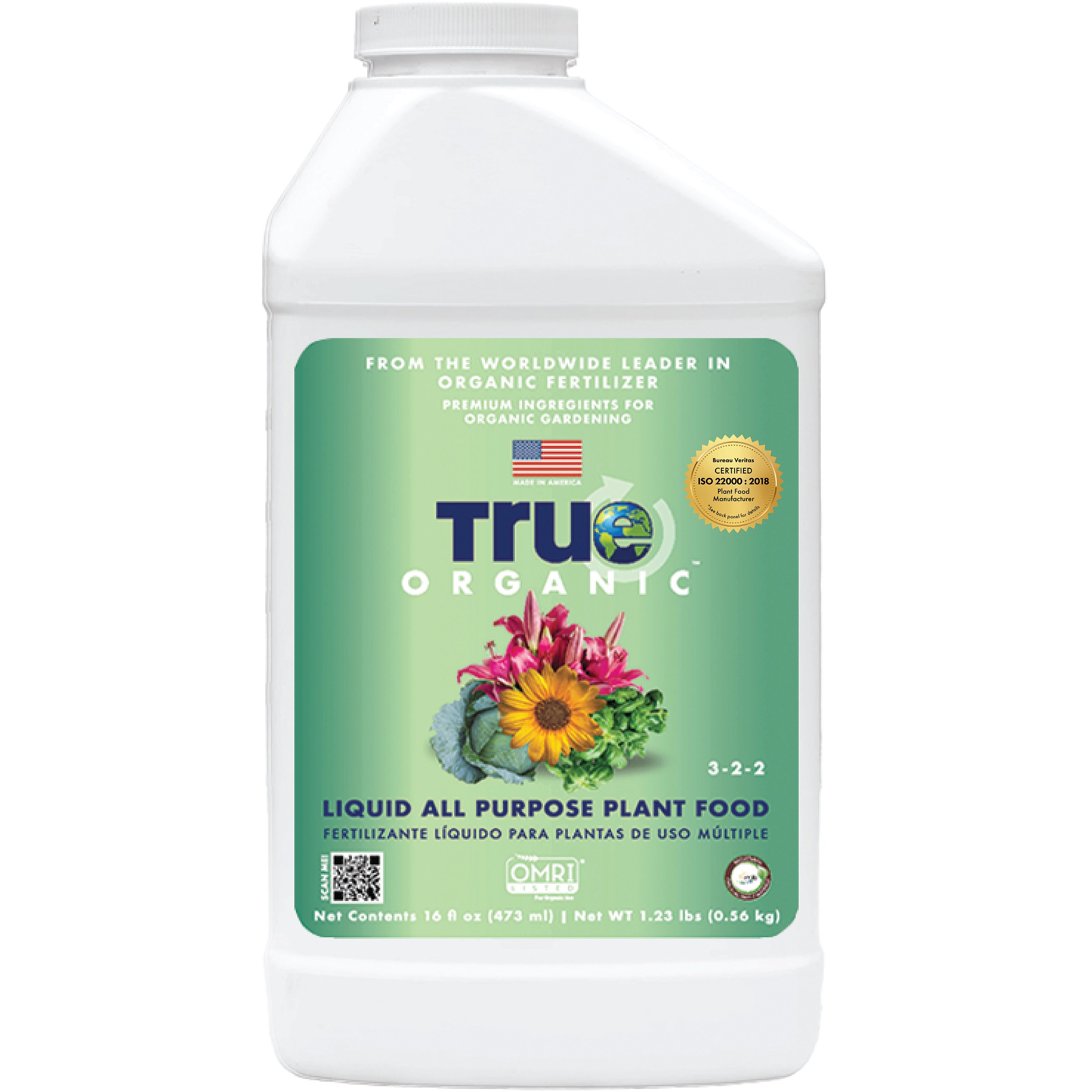 True Organic 32oz Liquid All Purpose Plant Food — priced per each; minimum 6; multiples of 6
