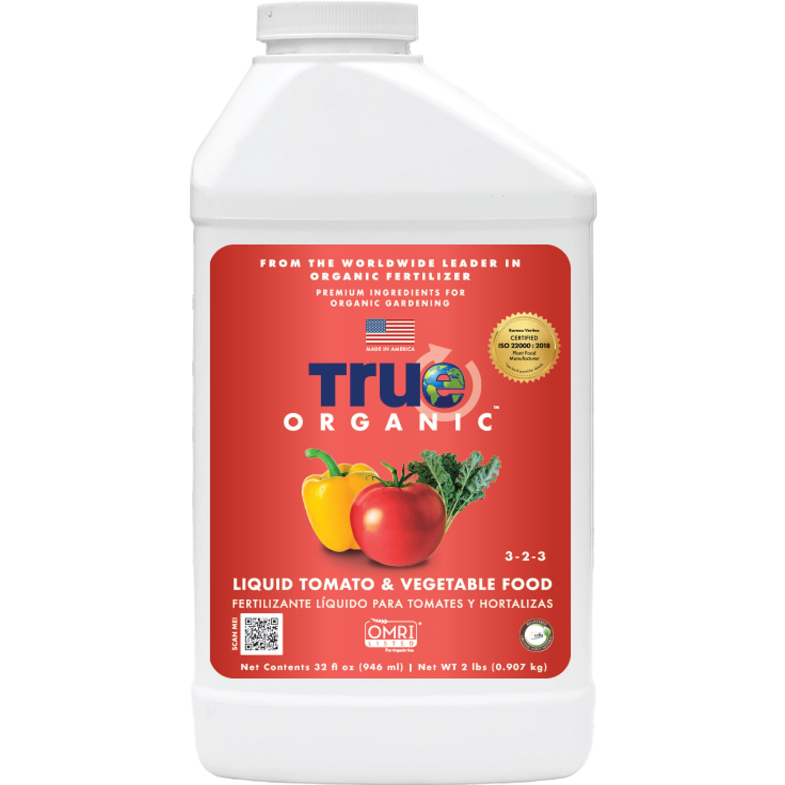 True Organic 32oz Liquid Tomato & Vegetable Food — priced per each; minimum 6; multiples of 6