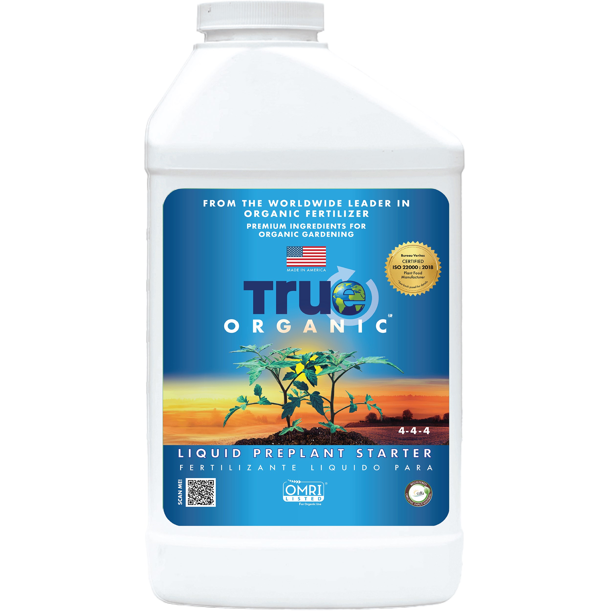 True Organic 32oz Liquid Preplant Starter Food — priced per each; minimum 6; multiples of 6