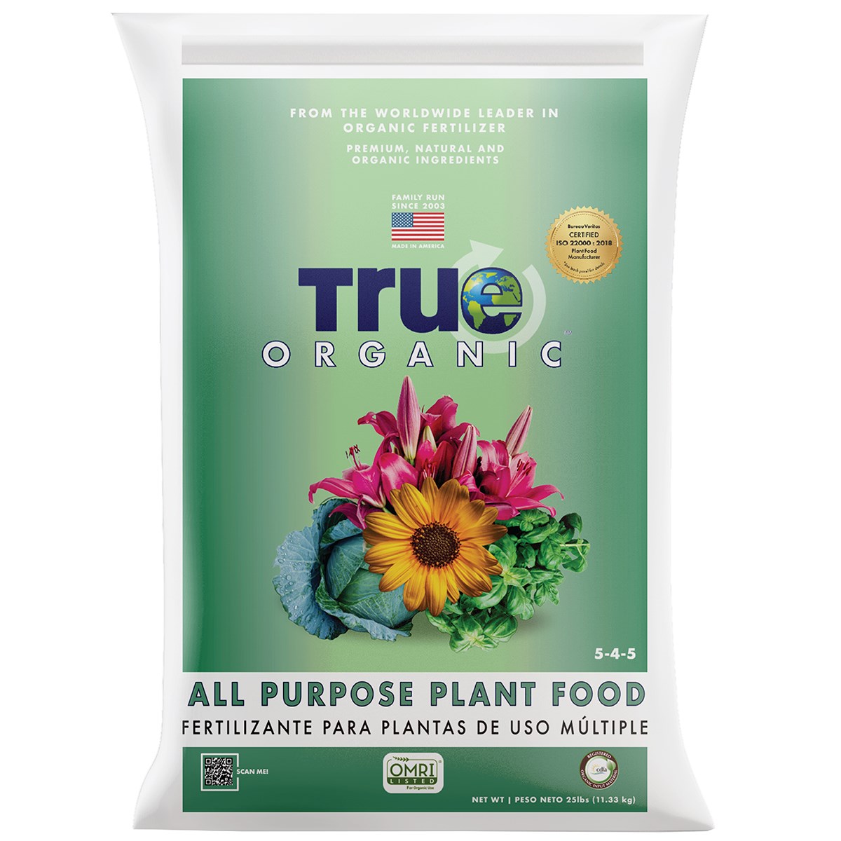 True Organic 25# All Purpose Plant Food
