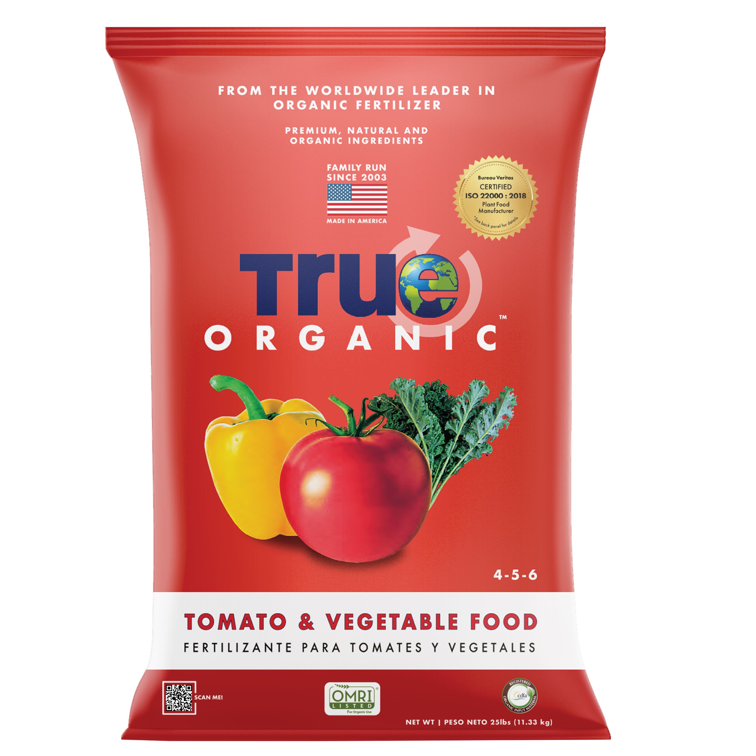 True Organic 25# Tomato & Vegetable Food