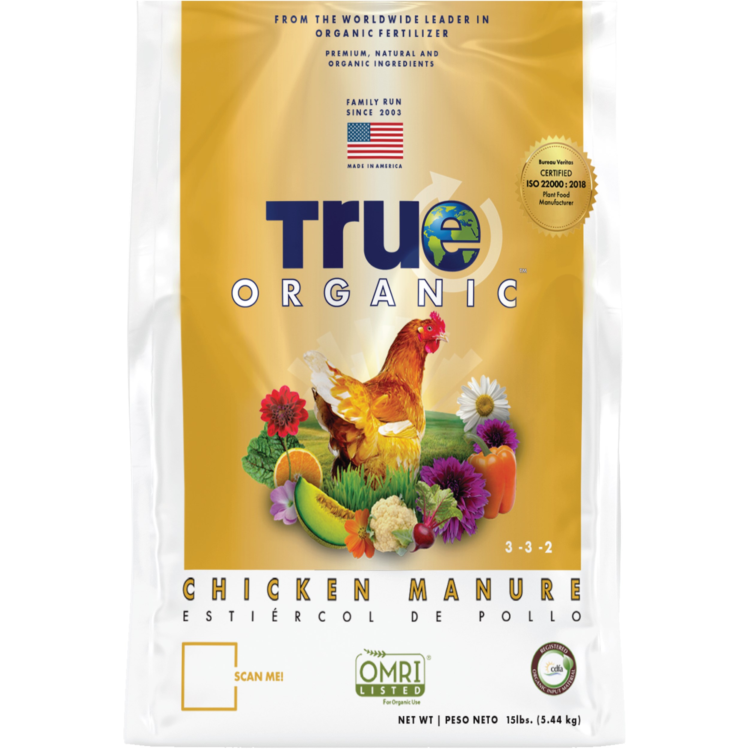 True Organic 15# Chicken Manure