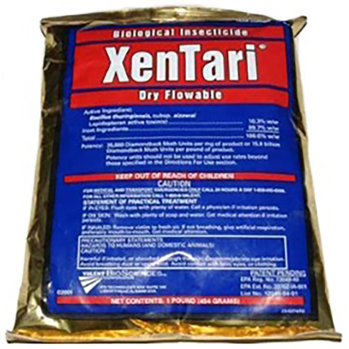 Valent Xentari DF 1lb ( Bacillus thuringiensis ) — Single Unit