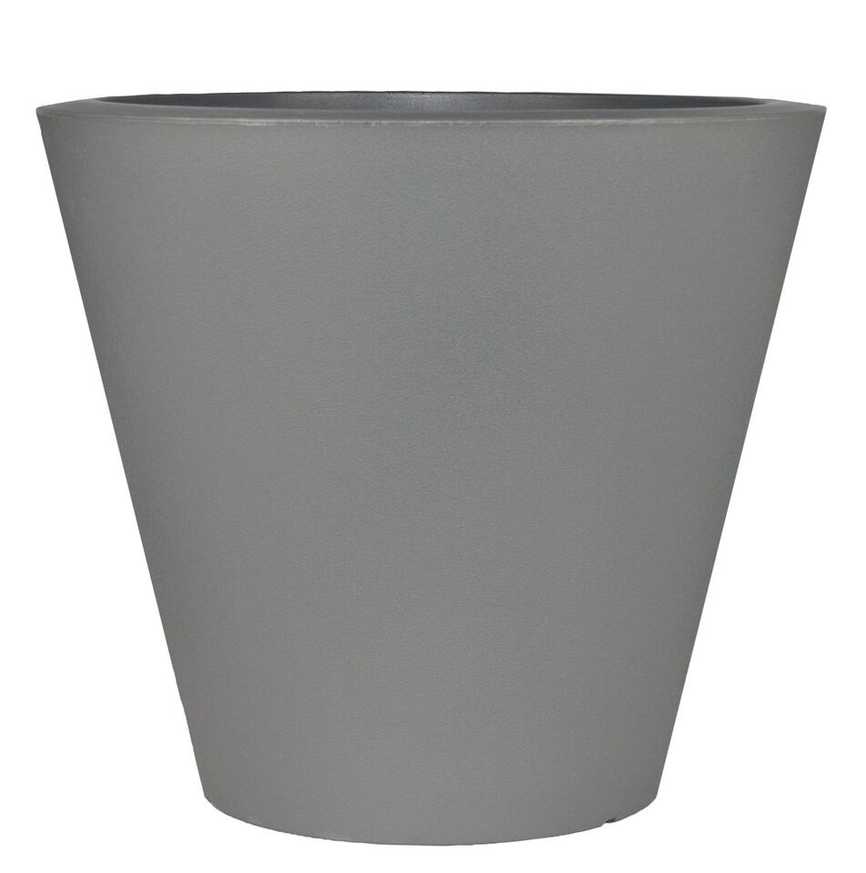Tusco 16" Cosmo Round Planter Slate — priced per each; minimum 6; multiples of 6