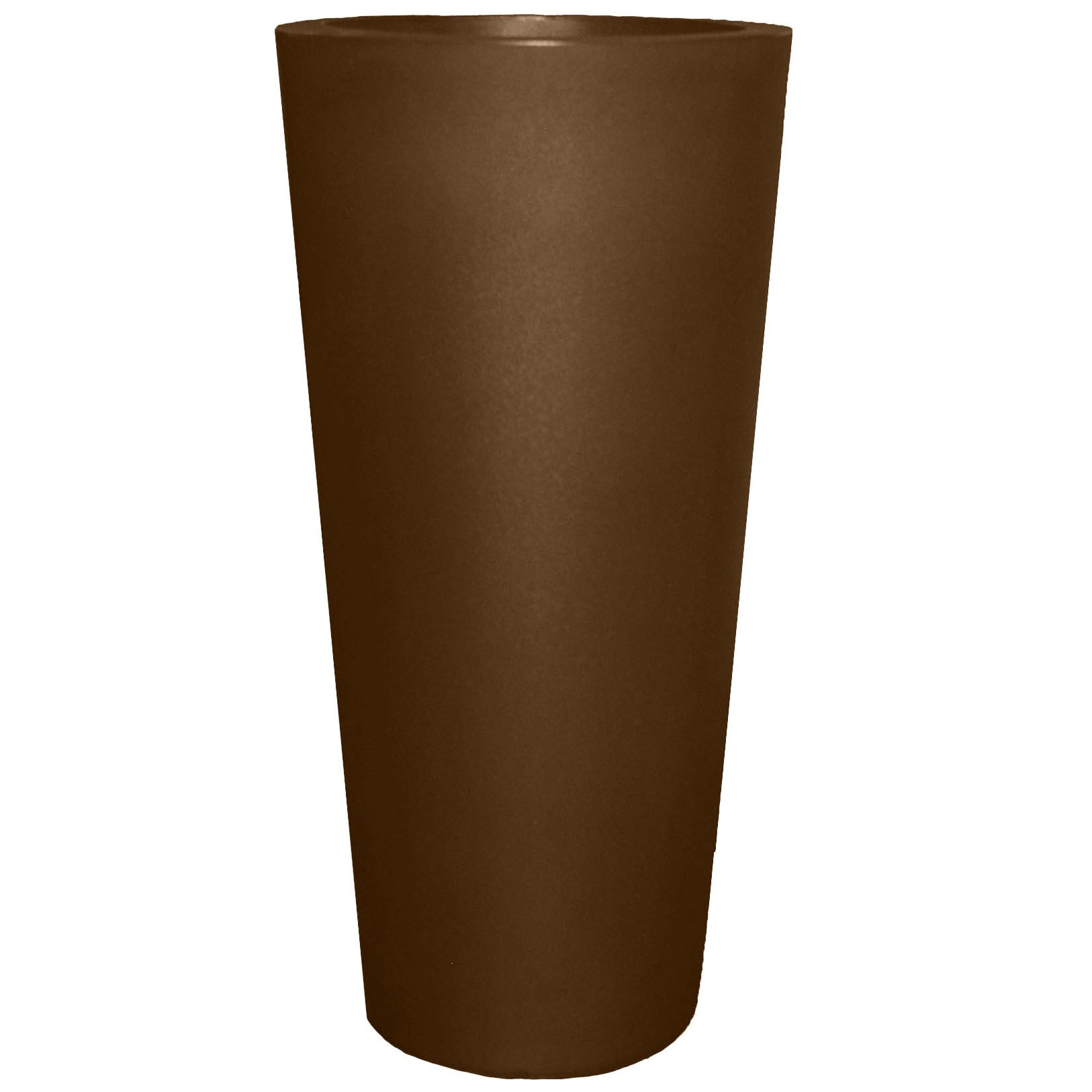 Tusco 26" Cosmo Tall Round Planter Espresso — priced per each; minimum 2; multiples of 2