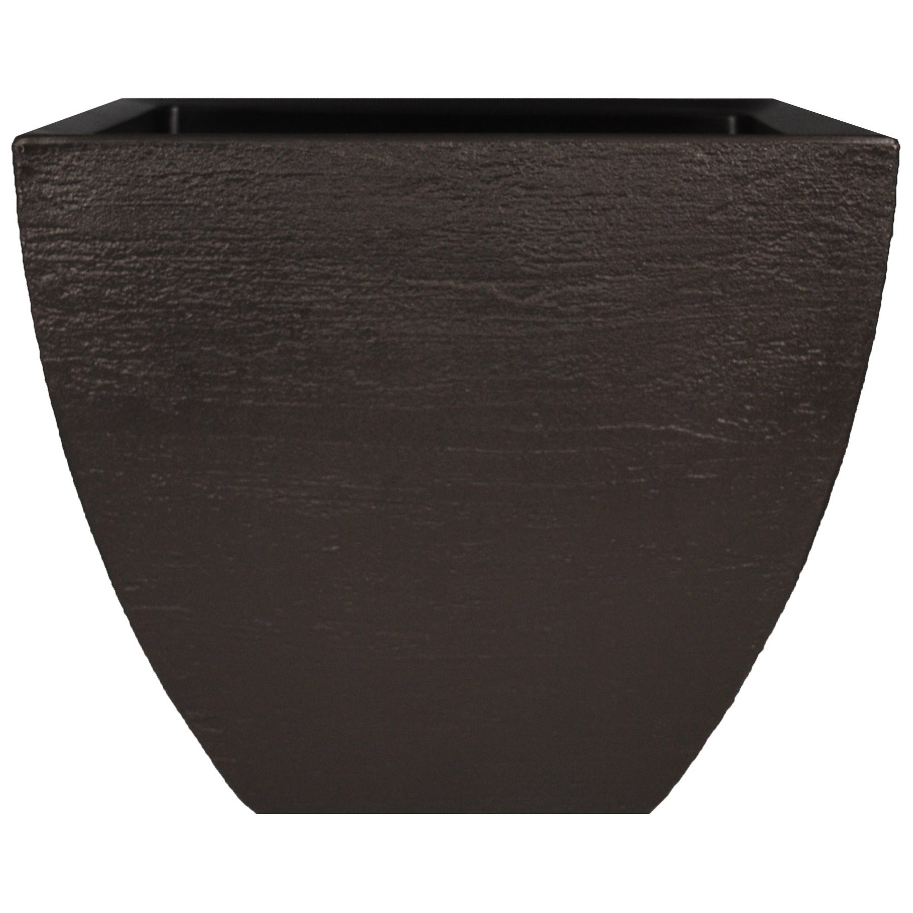 Tusco 16" Modern Square Planter Espresso — priced per each; minimum 4; multiples of 4