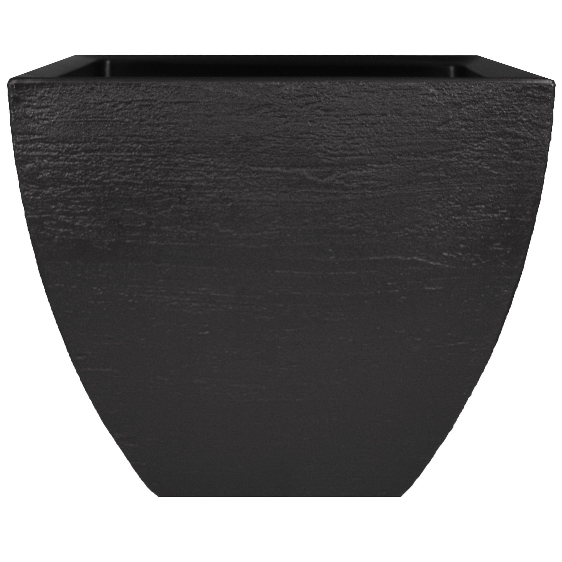 Tusco 20" Modern Square Planter Black
