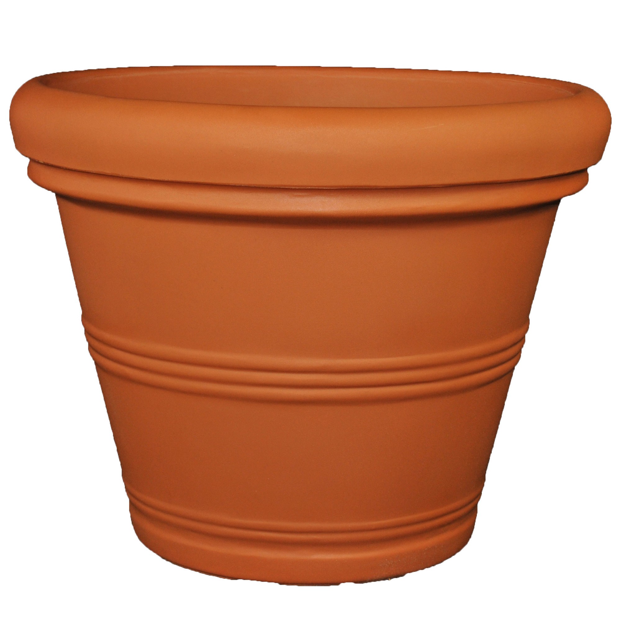 Tusco 15.5" Rolled Rim Planter Terra Cotta